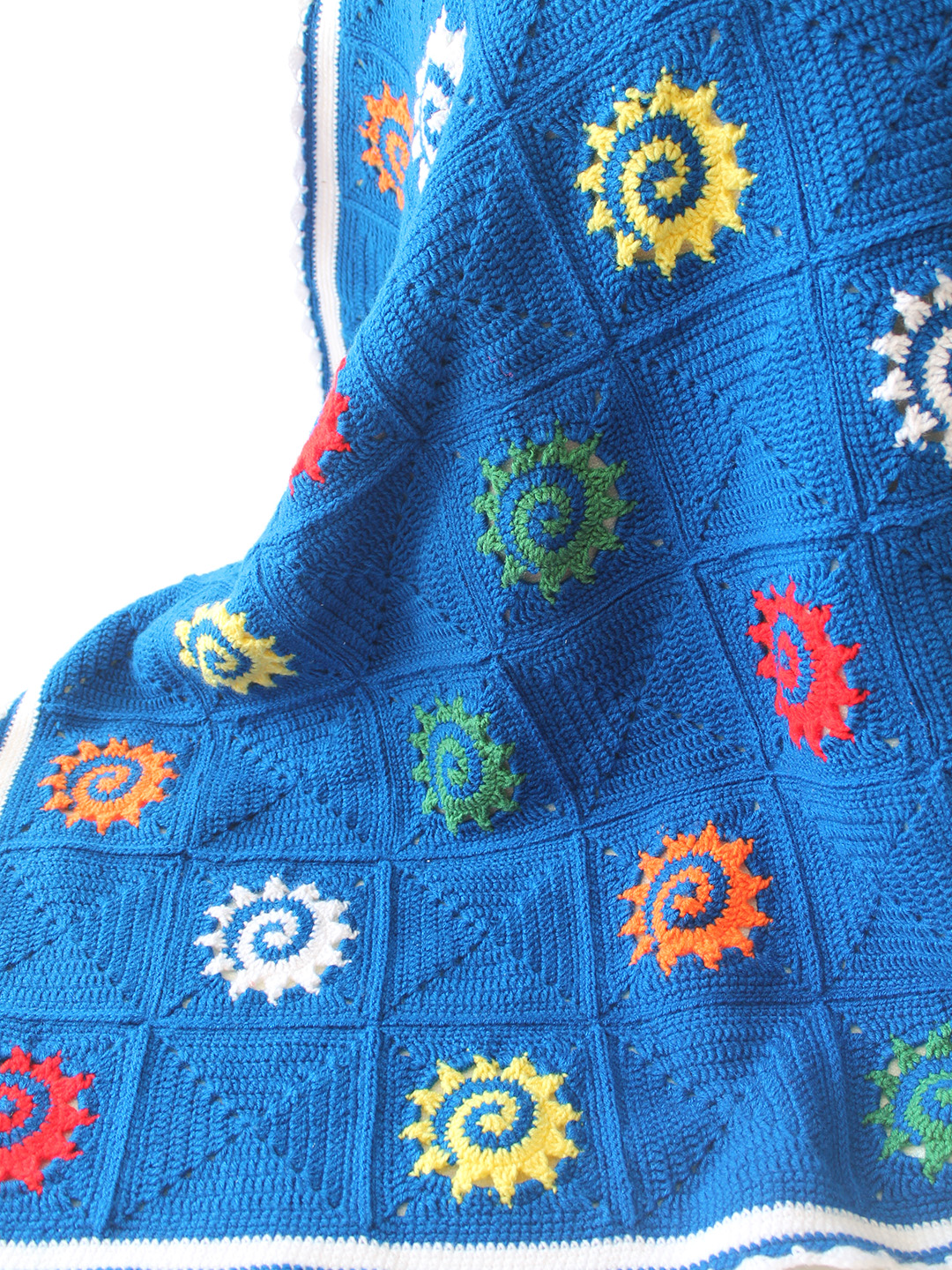 Woonie Handmade Crochet Blanket with Lining 40*40 inch