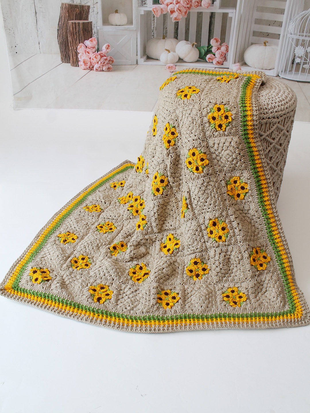 Crochet Baby Blanket 40 x 40 inch