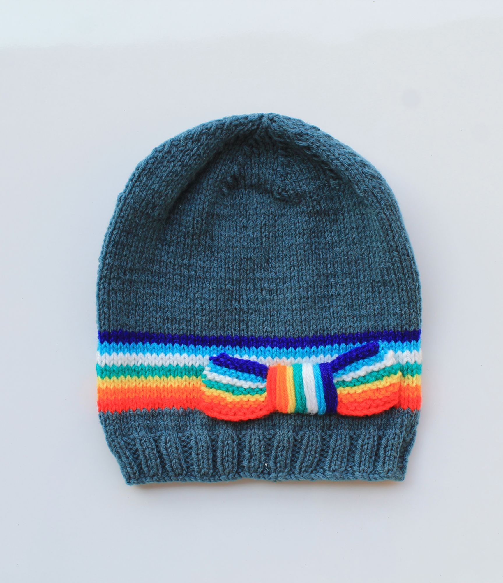 Woonie Handmade Knitted Bow Cap