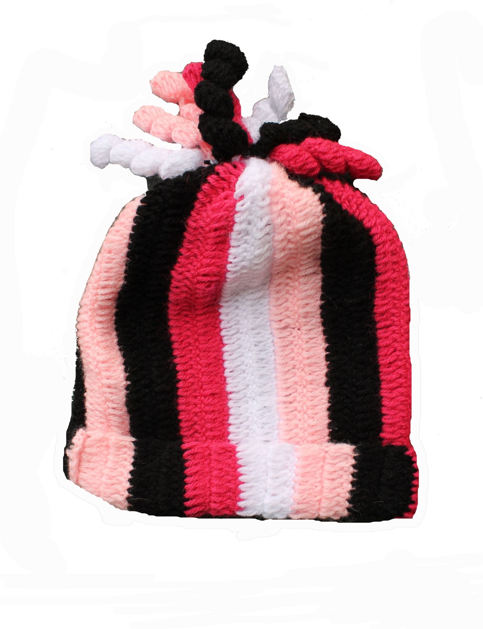 Multicolored Swirl Woolen Cap for Infants