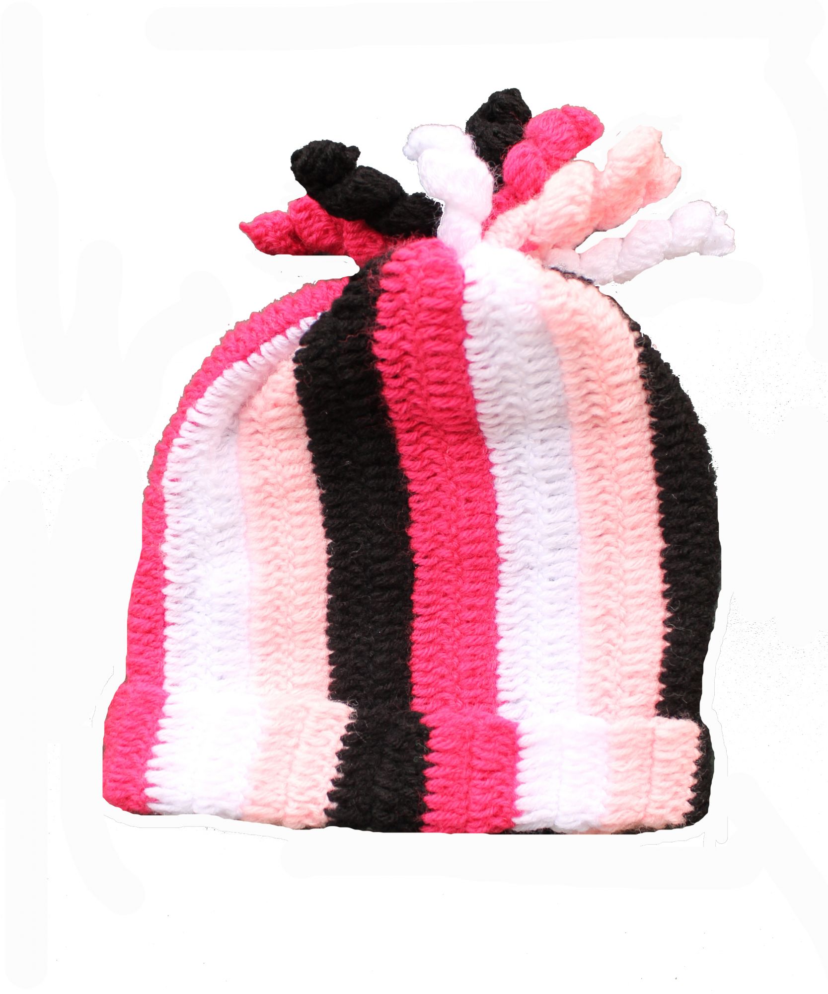 Multicolored Swirl Woolen Cap for Infants