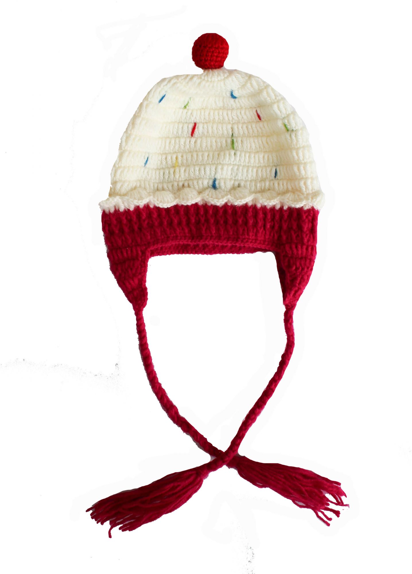 Pink Pudding Woolen Cap for Infants