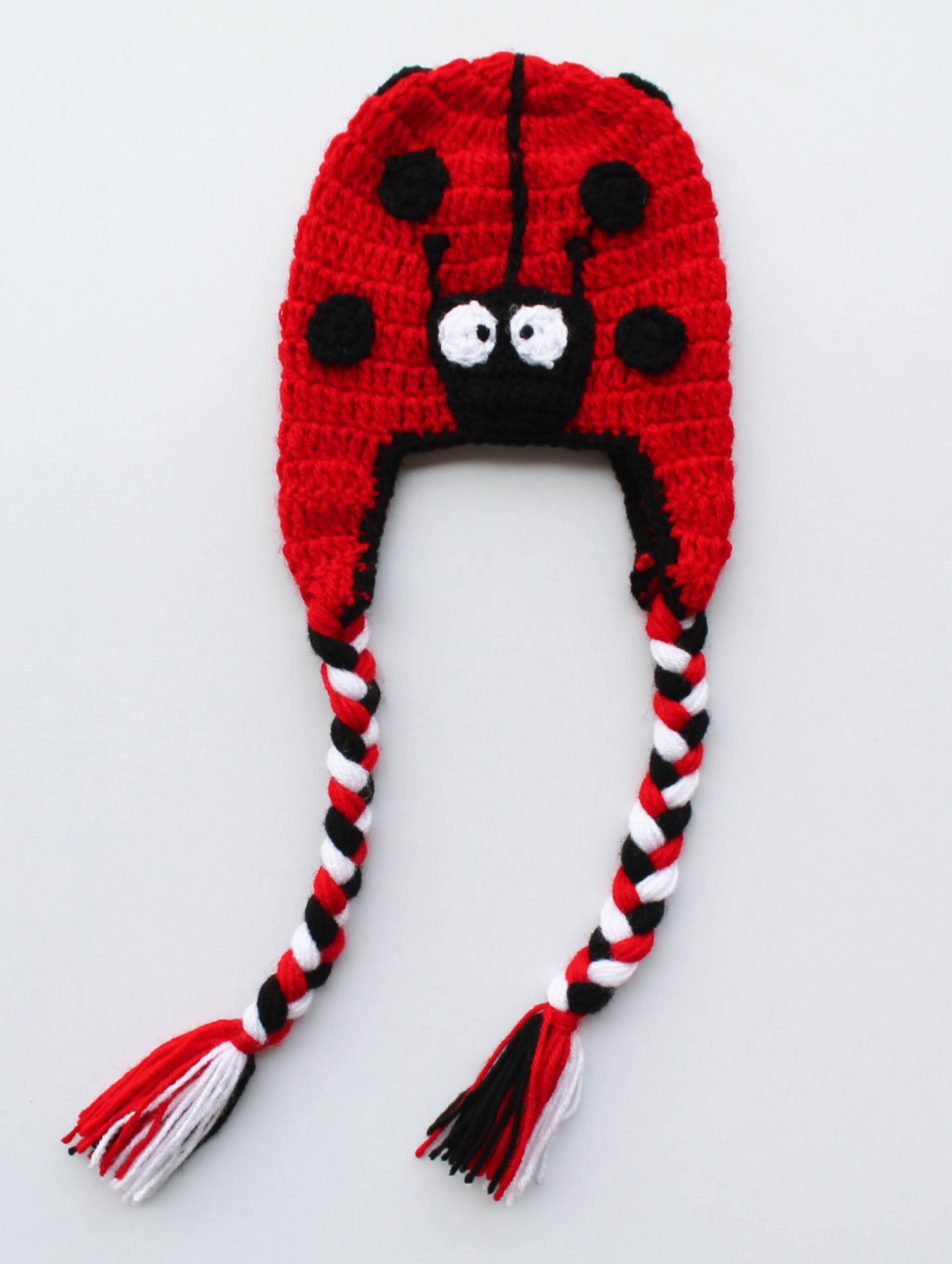 Red Bug Woolen Cap for Infants