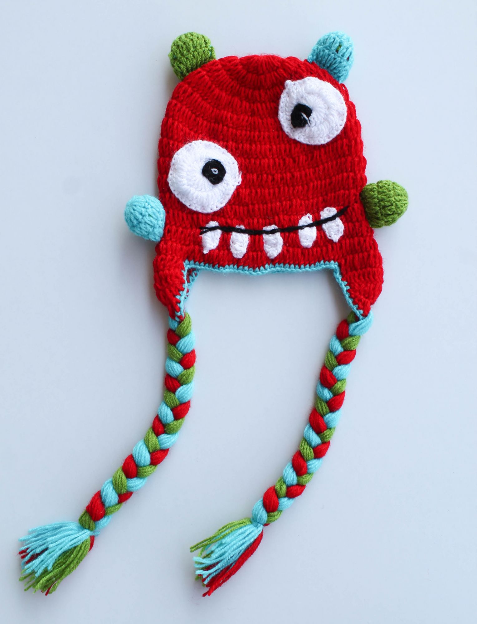 Red Devil Woolen Cap for Infants