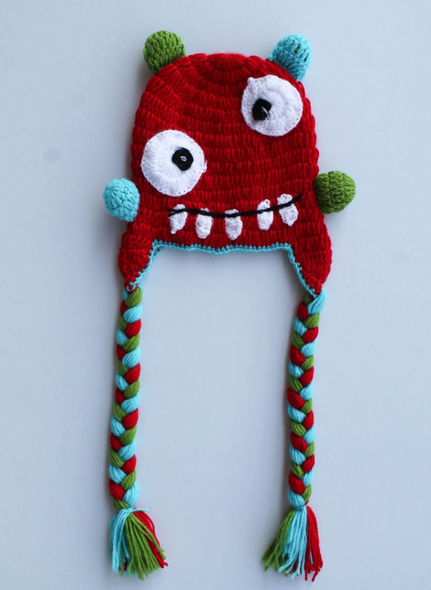 Red Devil Woolen Cap for Infants