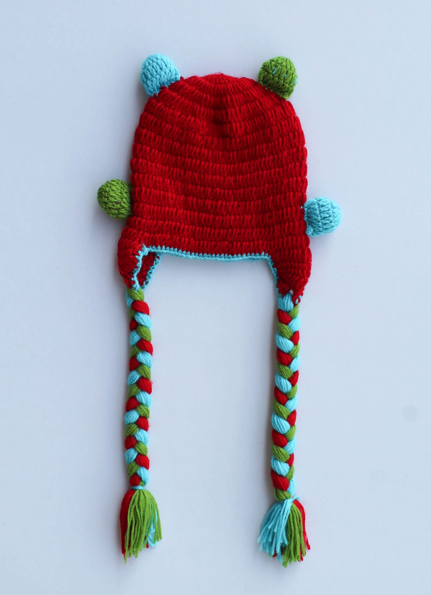 Red Devil Woolen Cap for Infants