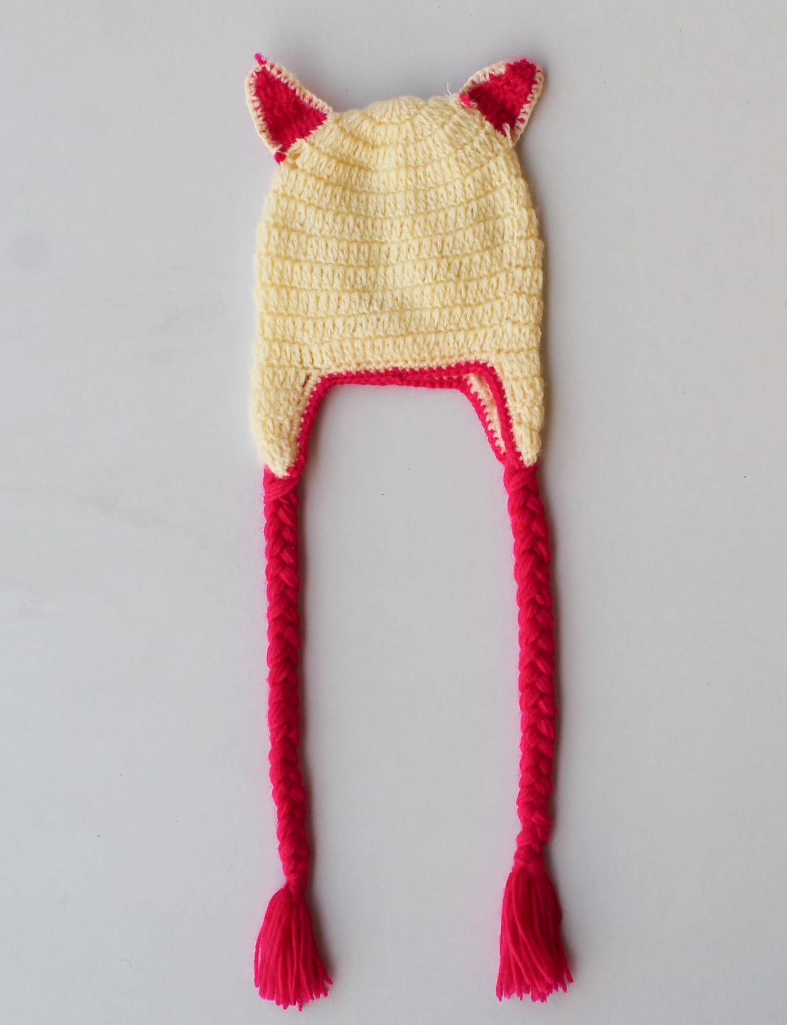 Multicolored Handmade Woolen Cap for Infants