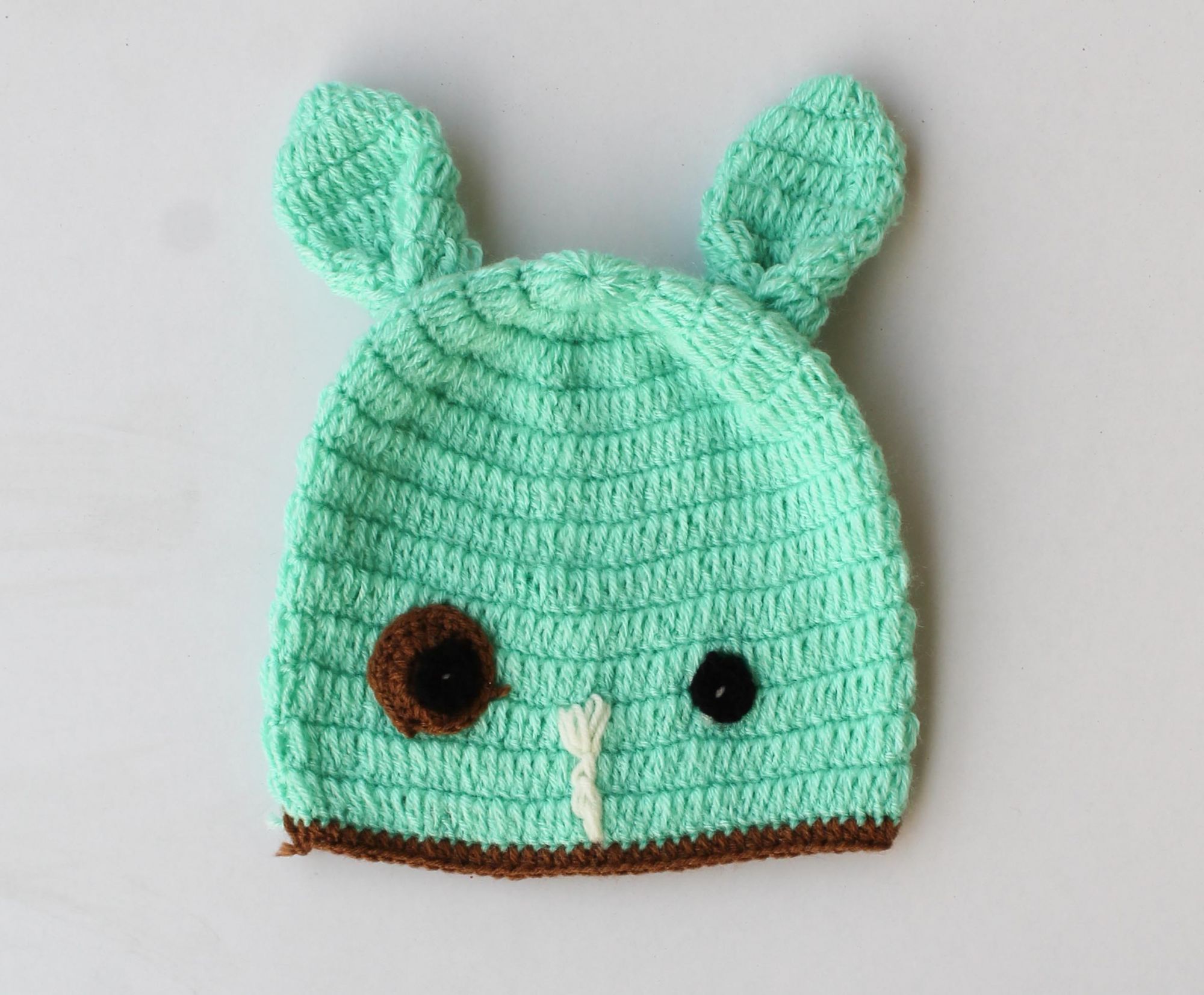 Green Woolen Cap for Infants