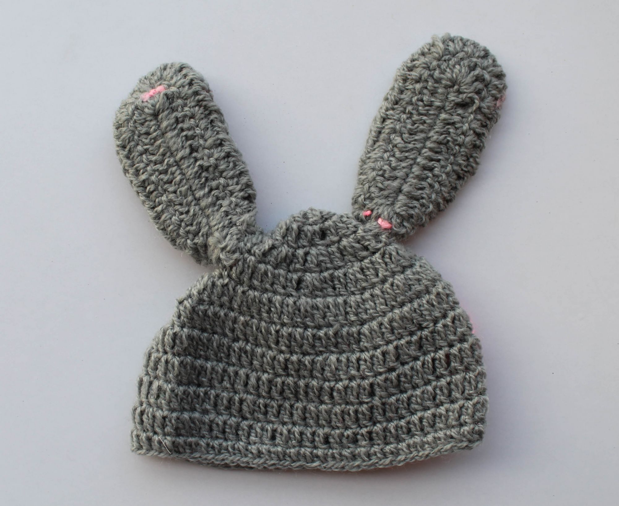 Grey Bunny Woolen Cap for Infants