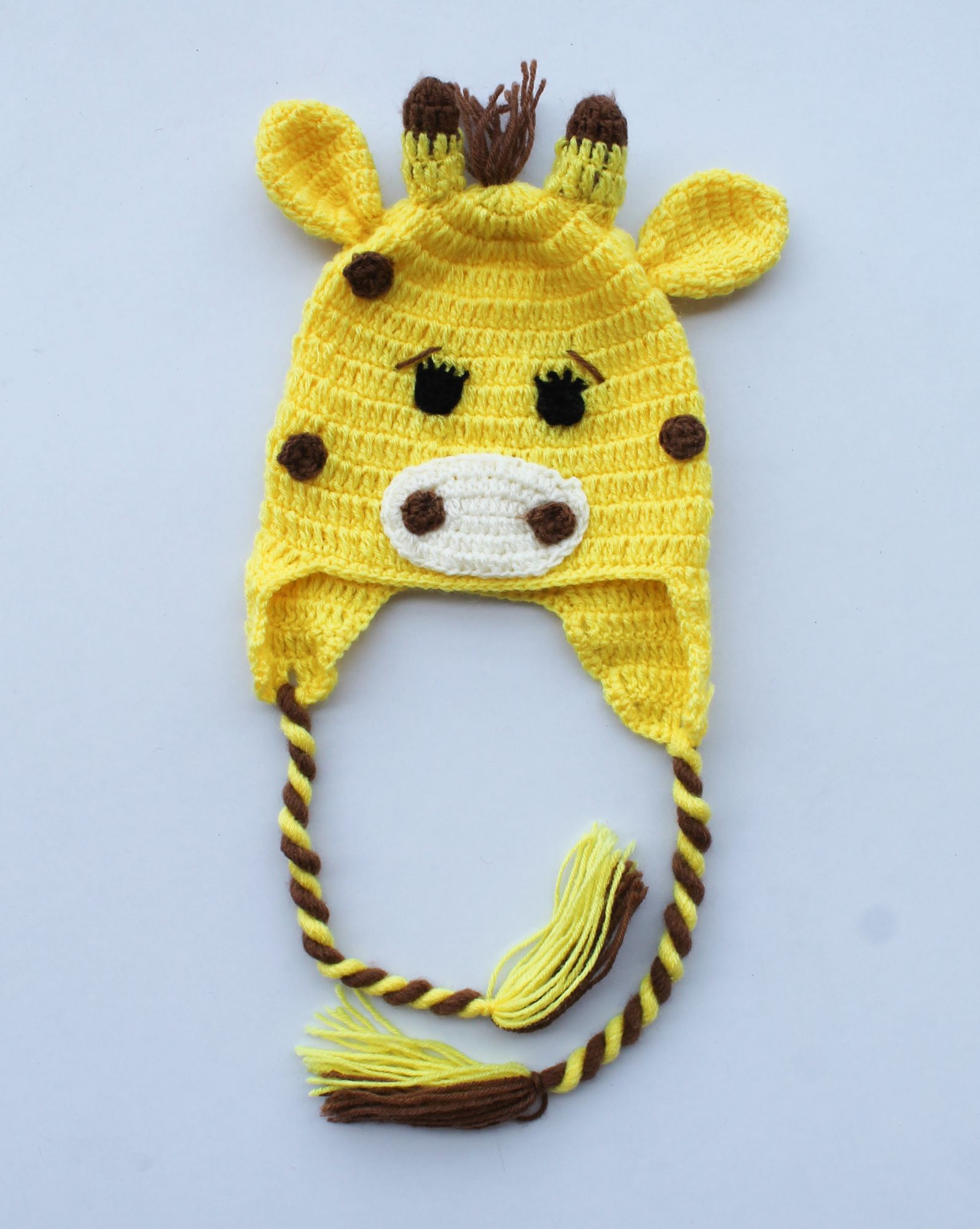 Woonie Handmade Cow Face Patch Cap - Yellow