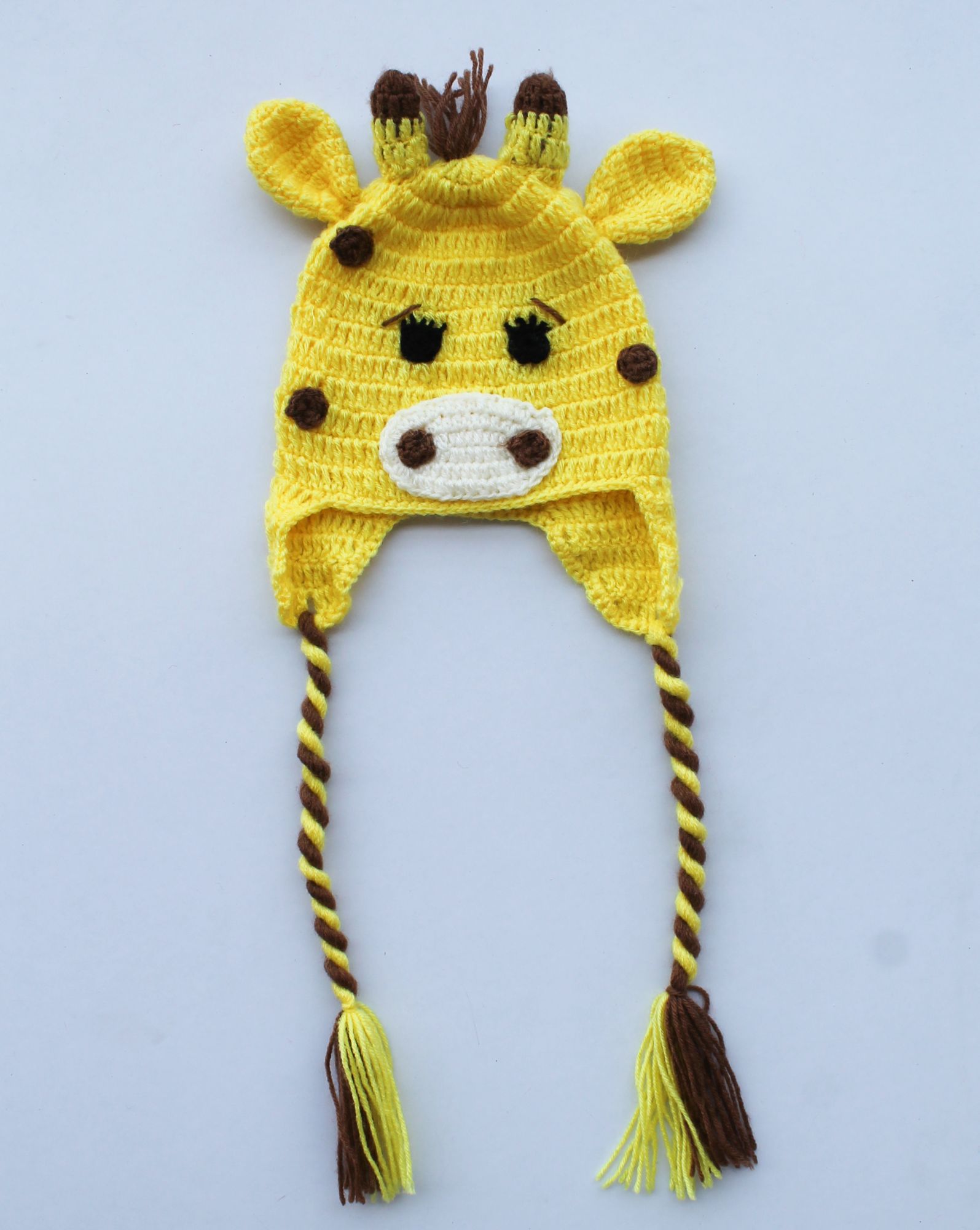 Woonie Handmade Cow Face Patch Cap - Yellow