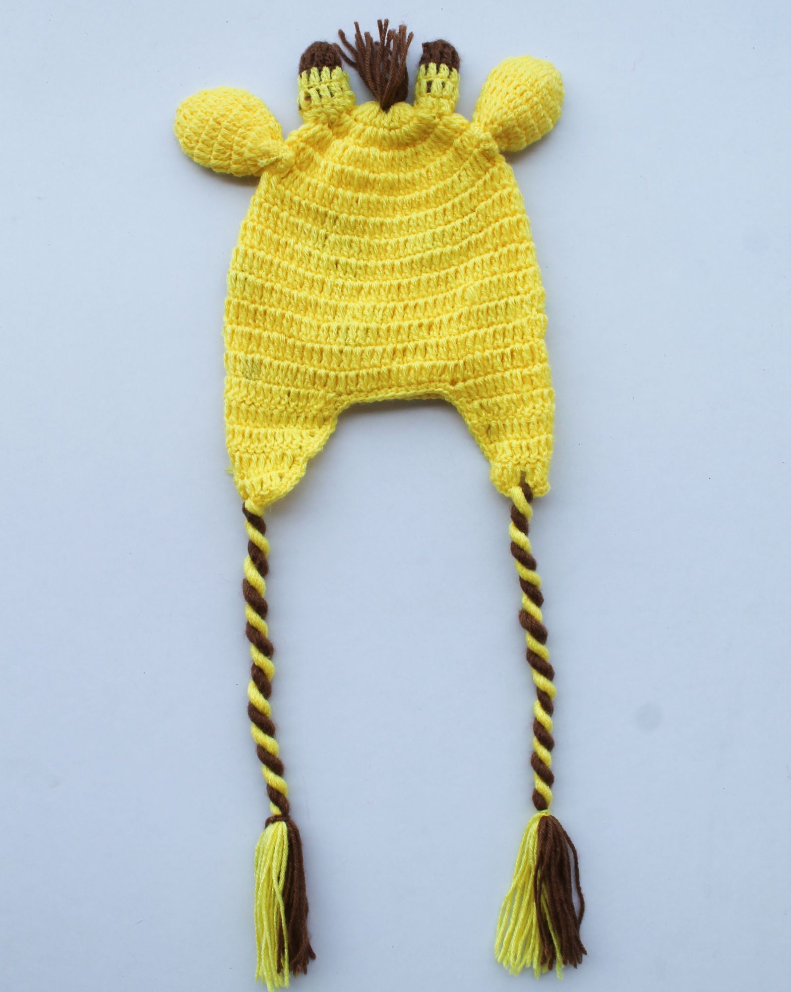 Woonie Handmade Cow Face Patch Cap - Yellow