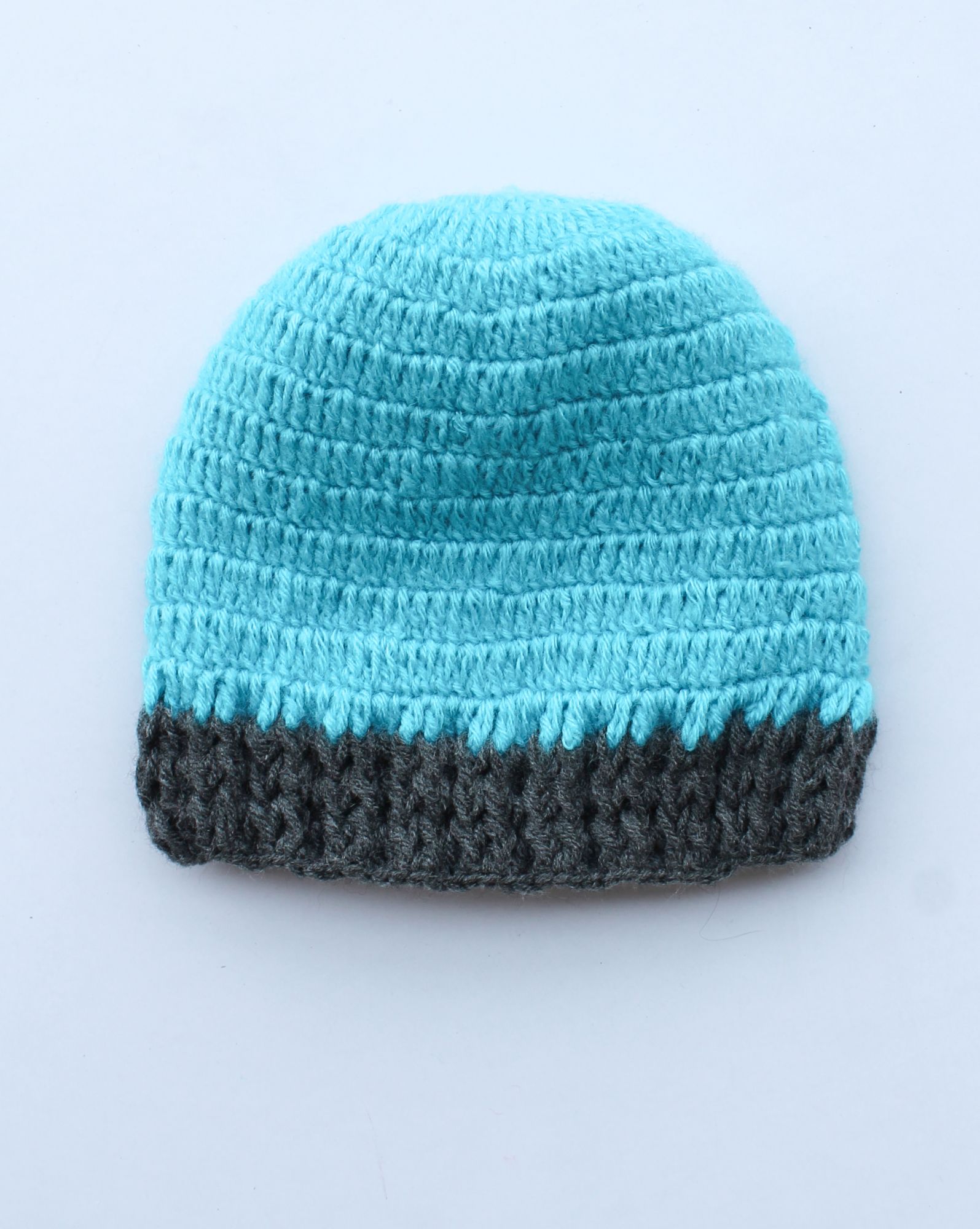 Woonie Handmade Color Block Cap - Blue
