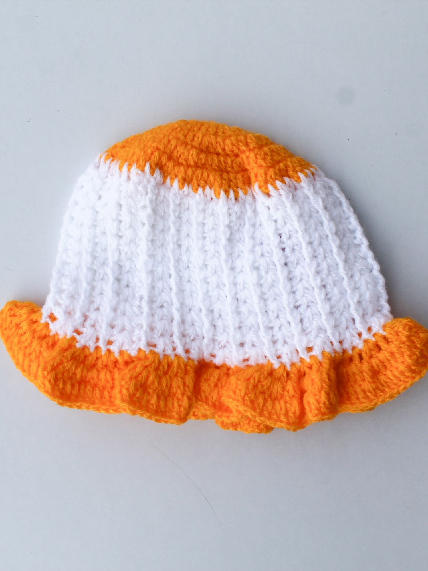 Woonie Handmade Flower Design Cap - Yellow