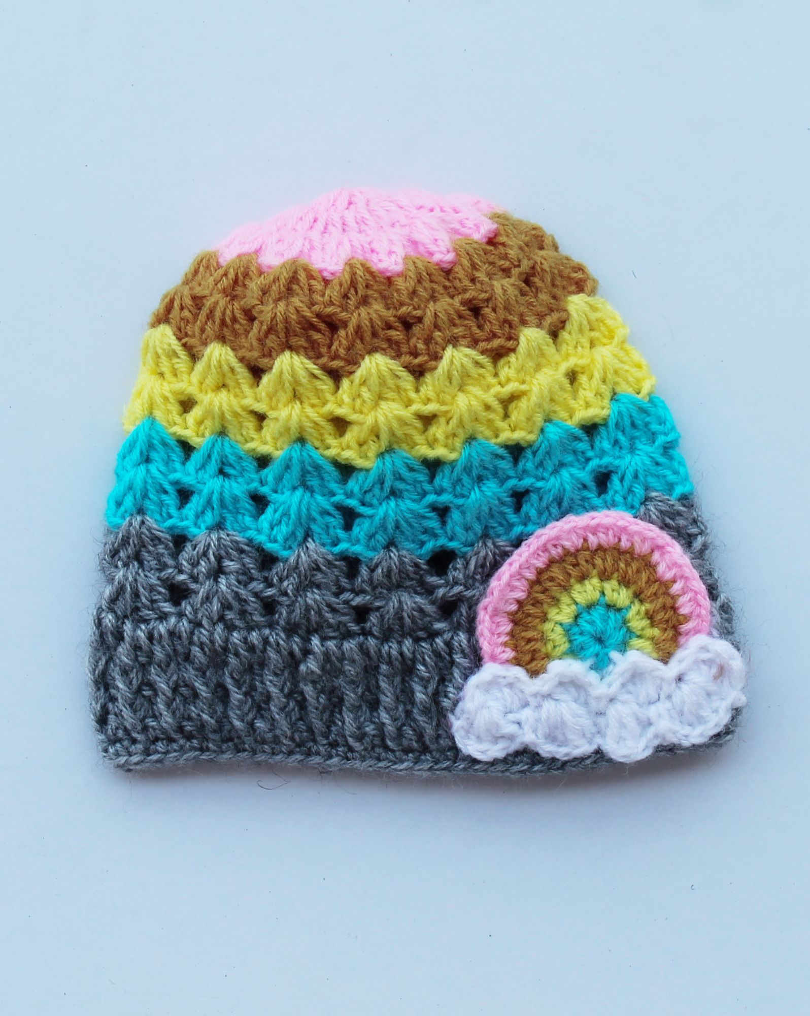 Woonie Handmade Rainbow Color Cap - Multi