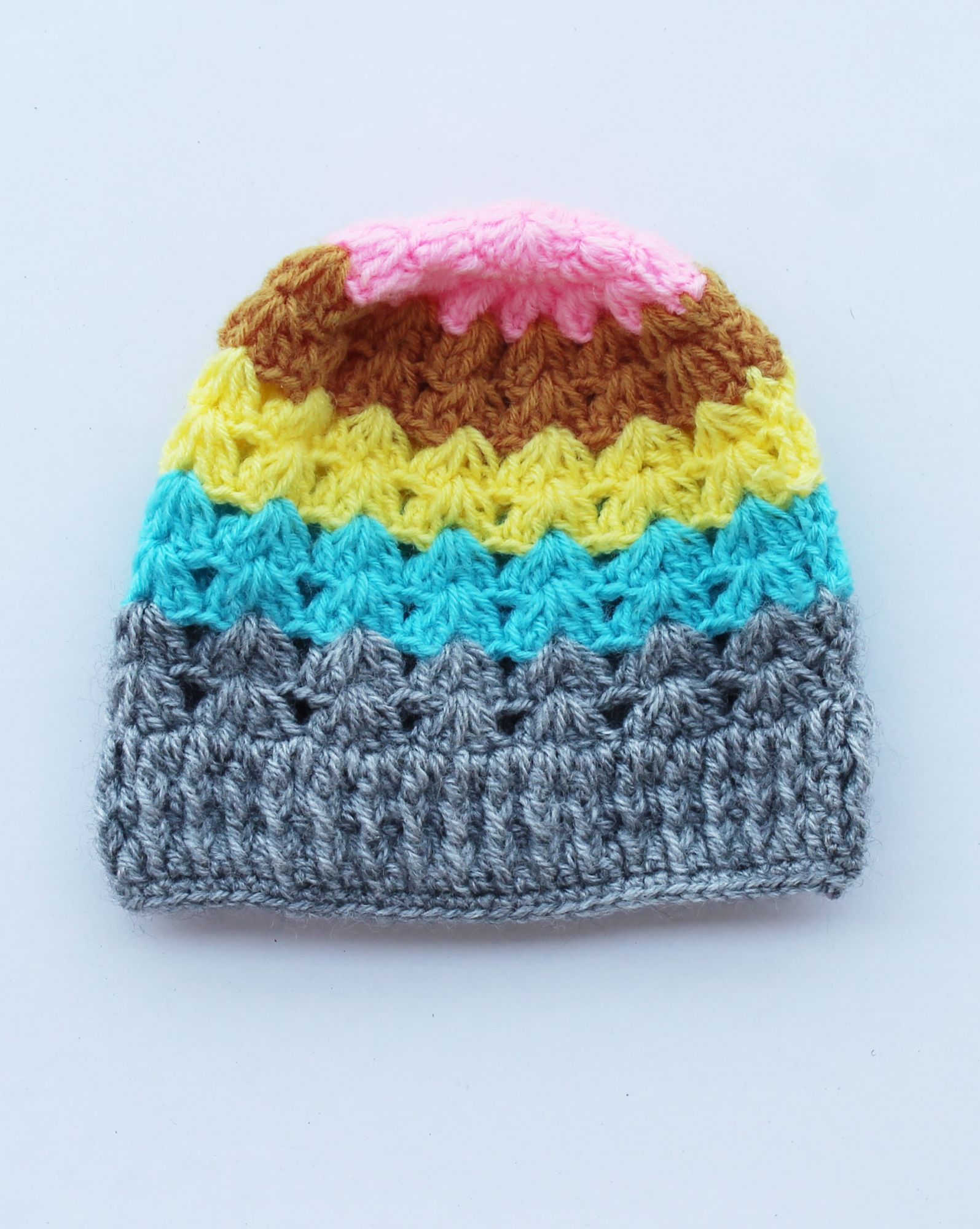Woonie Handmade Rainbow Color Cap - Multi