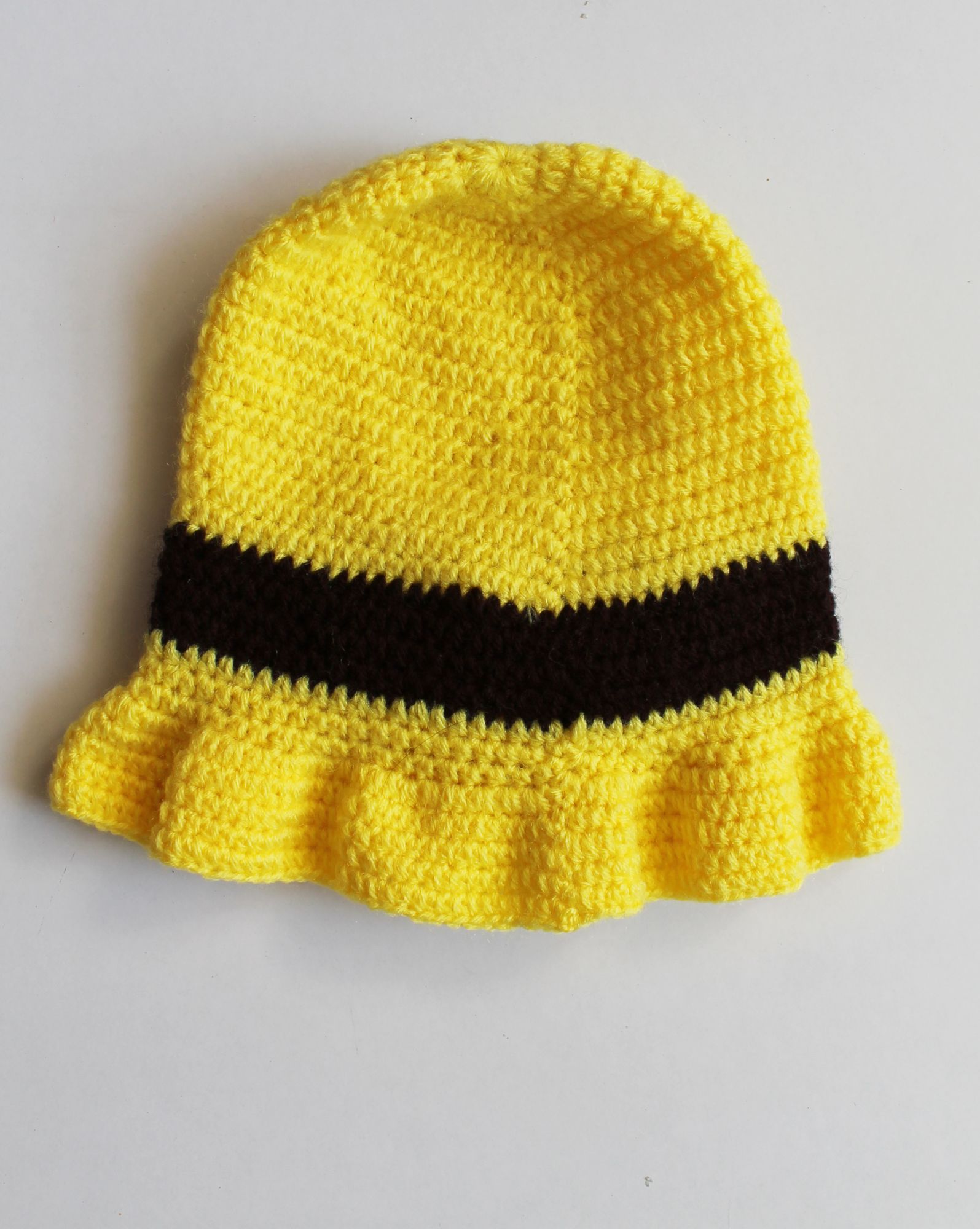 Woonie Handmade Bow Design Cap - Yellow