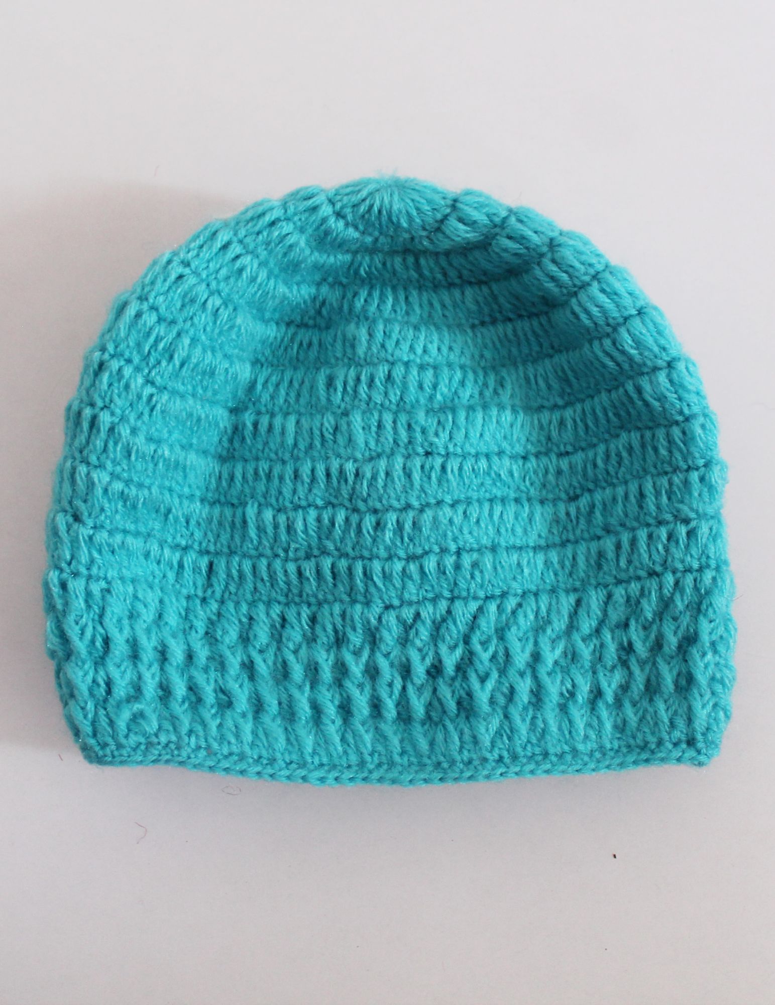 Woonie Handmade Flower Design Cap - Blue