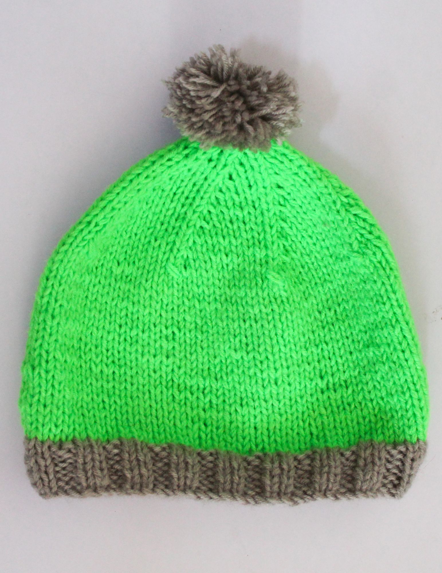 Woonie Handmade Color Block Cap - Green