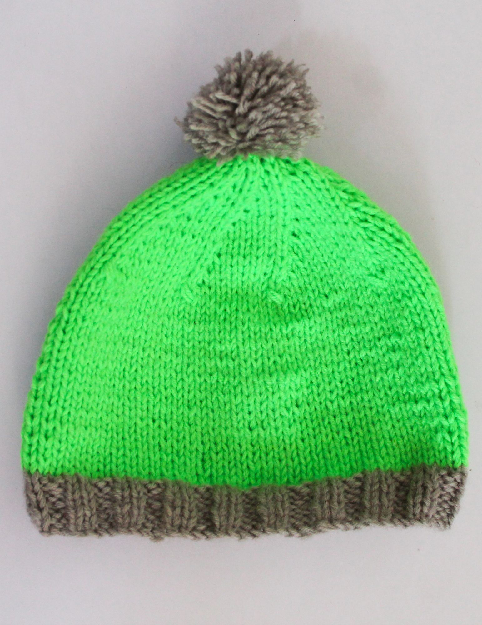 Woonie Handmade Color Block Cap - Green
