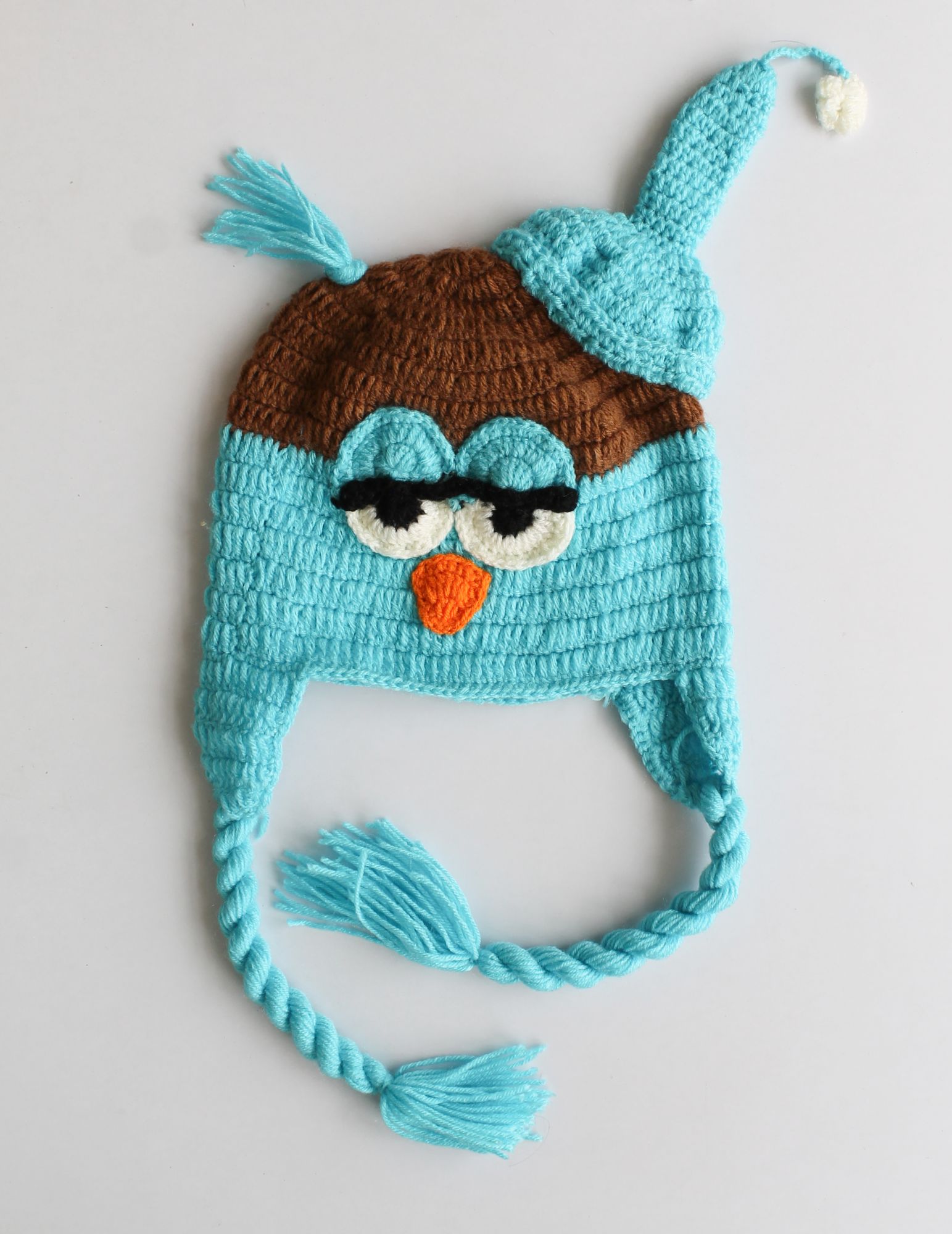 Woonie Handmade Eyes Patch Cap - Blue