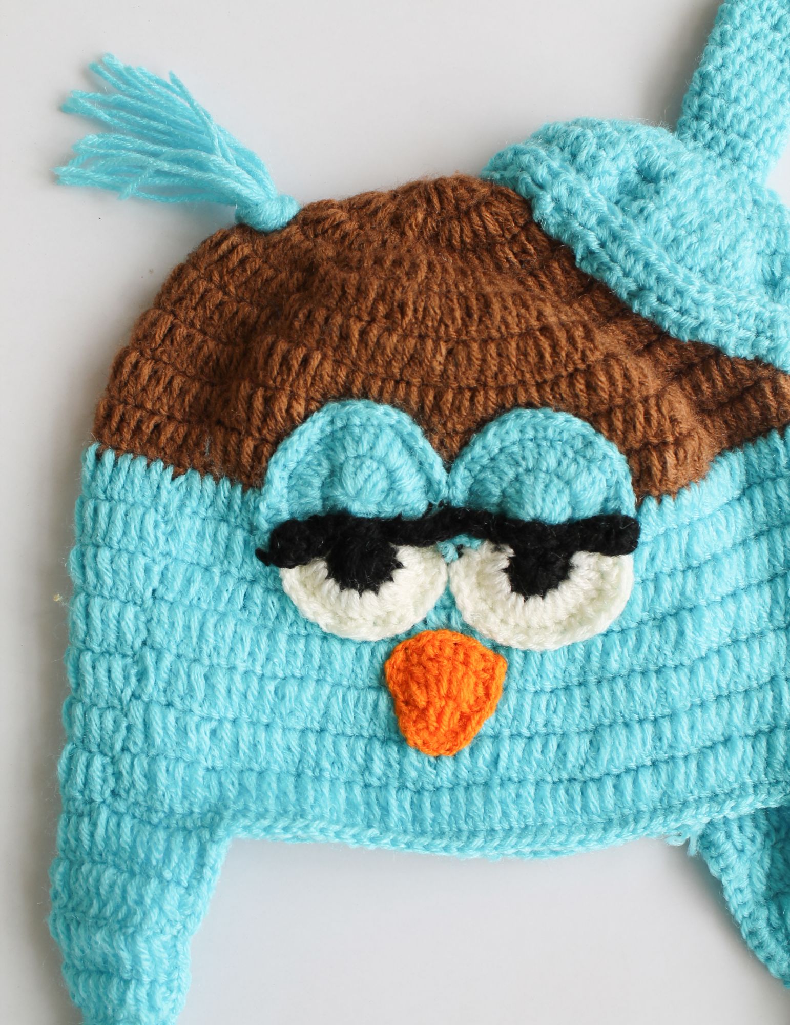 Woonie Handmade Eyes Patch Cap - Blue