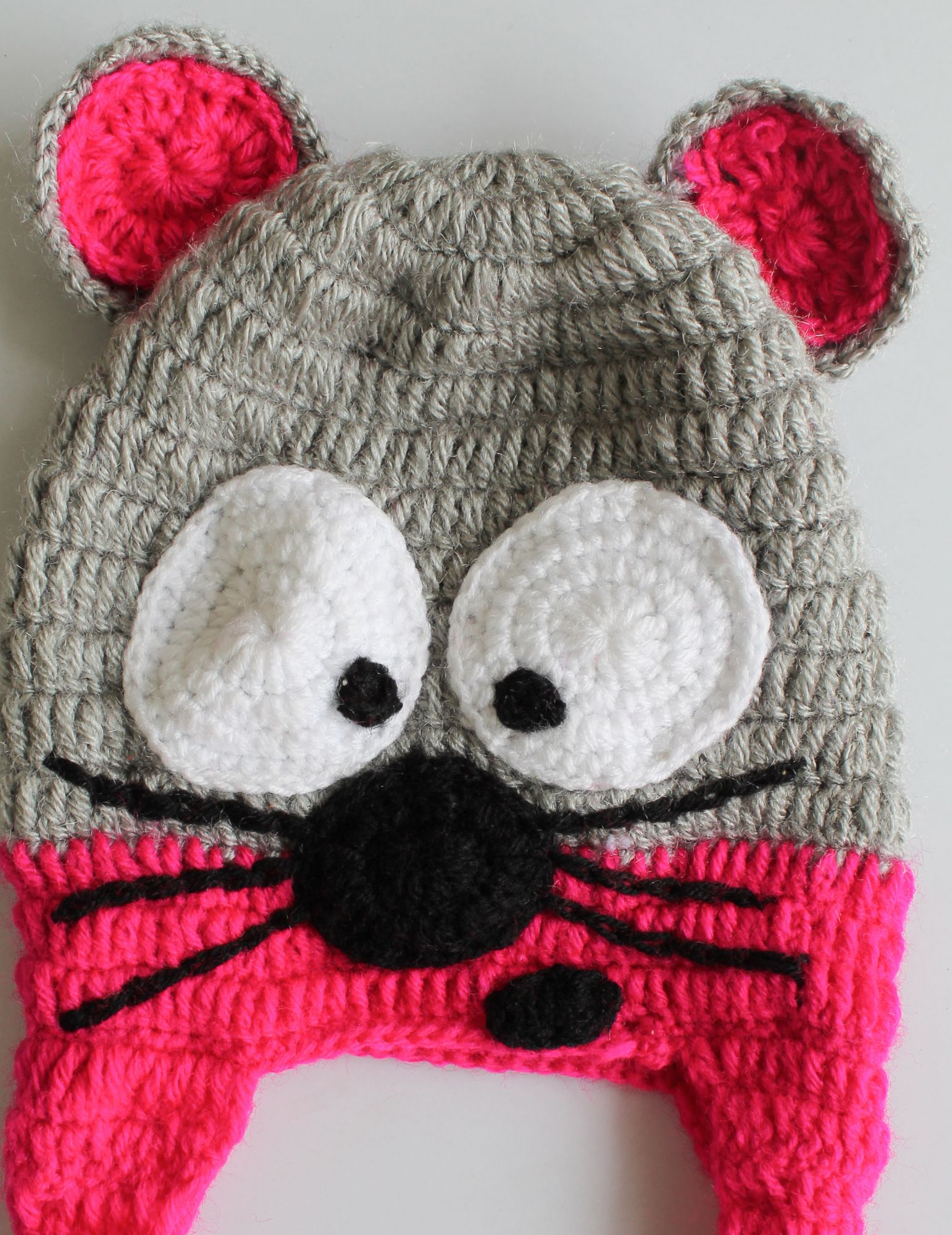 Woonie Handmade Eyes Patch Cap - Pink