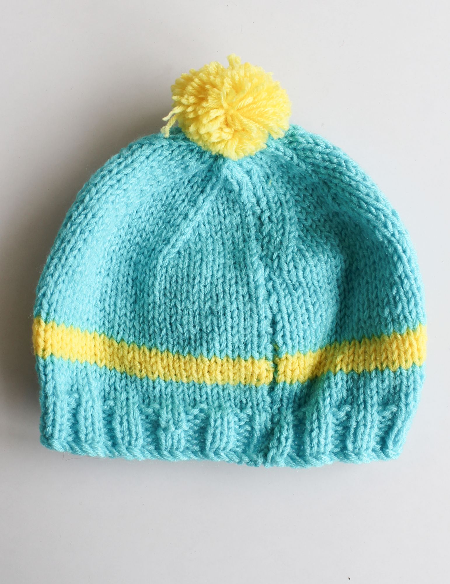 Woonie Handmade Bow Design Cap - Blue