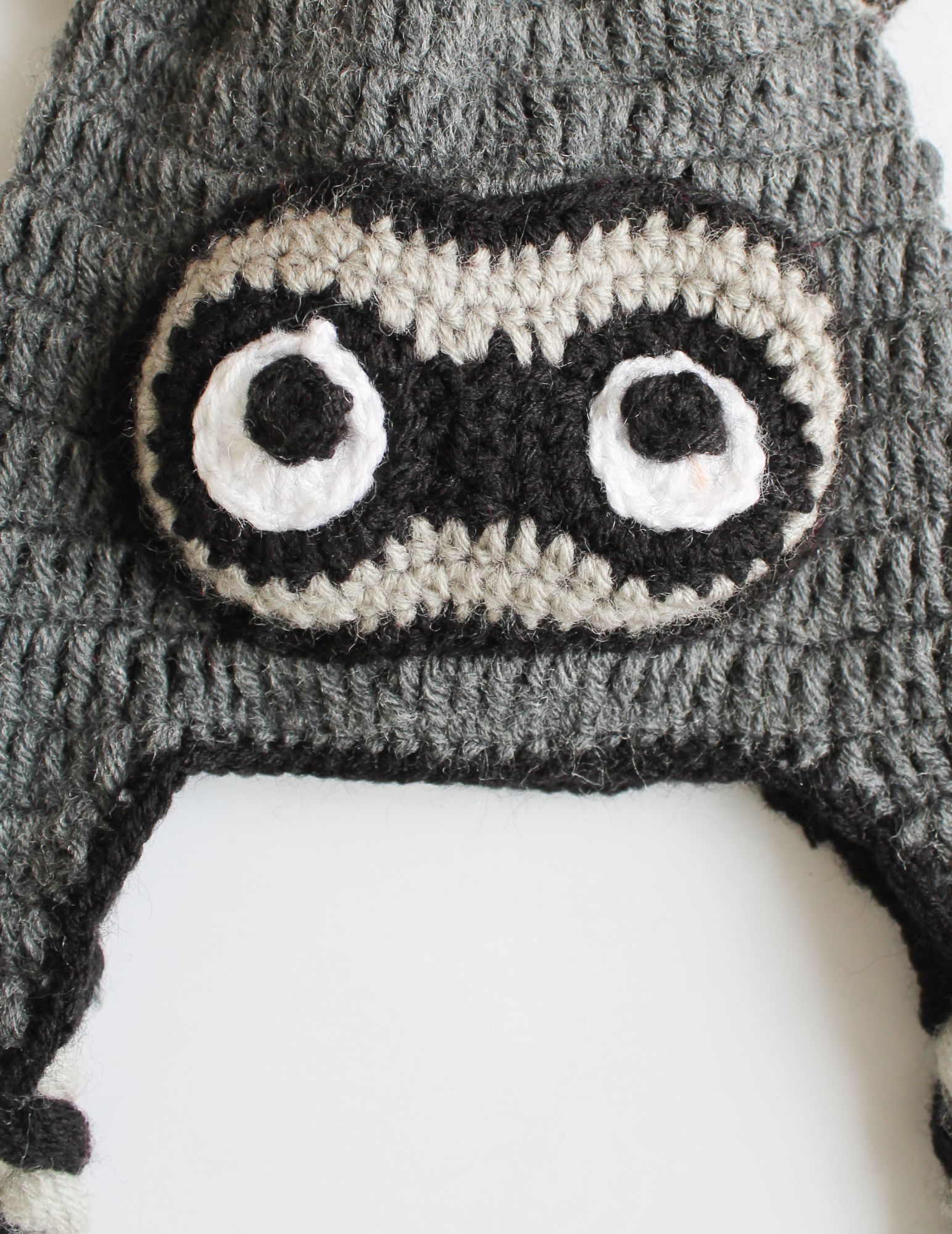 Woonie Handmade Eyes Patch Cap - Grey