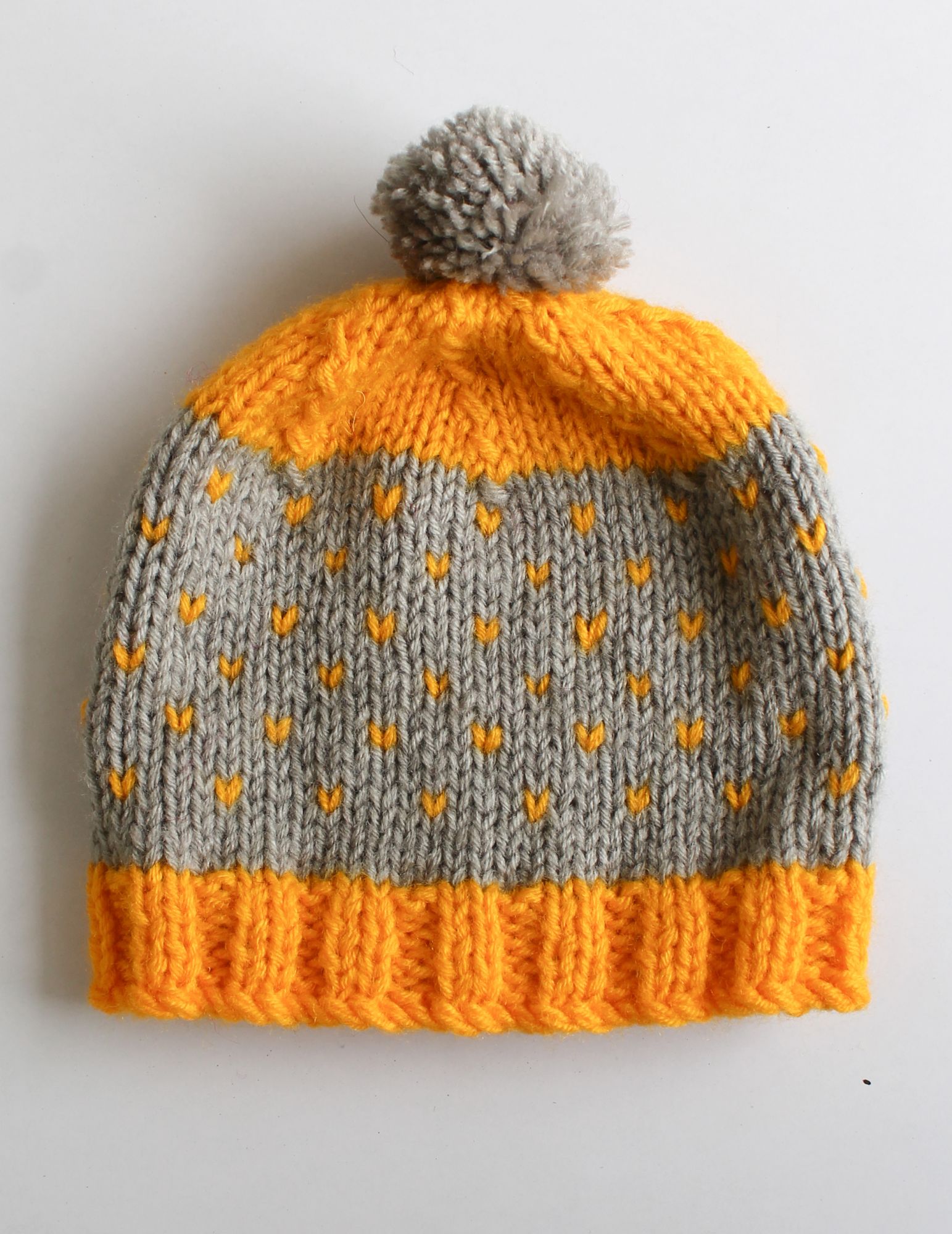 Woonie Handmade Color Block Cap - Grey