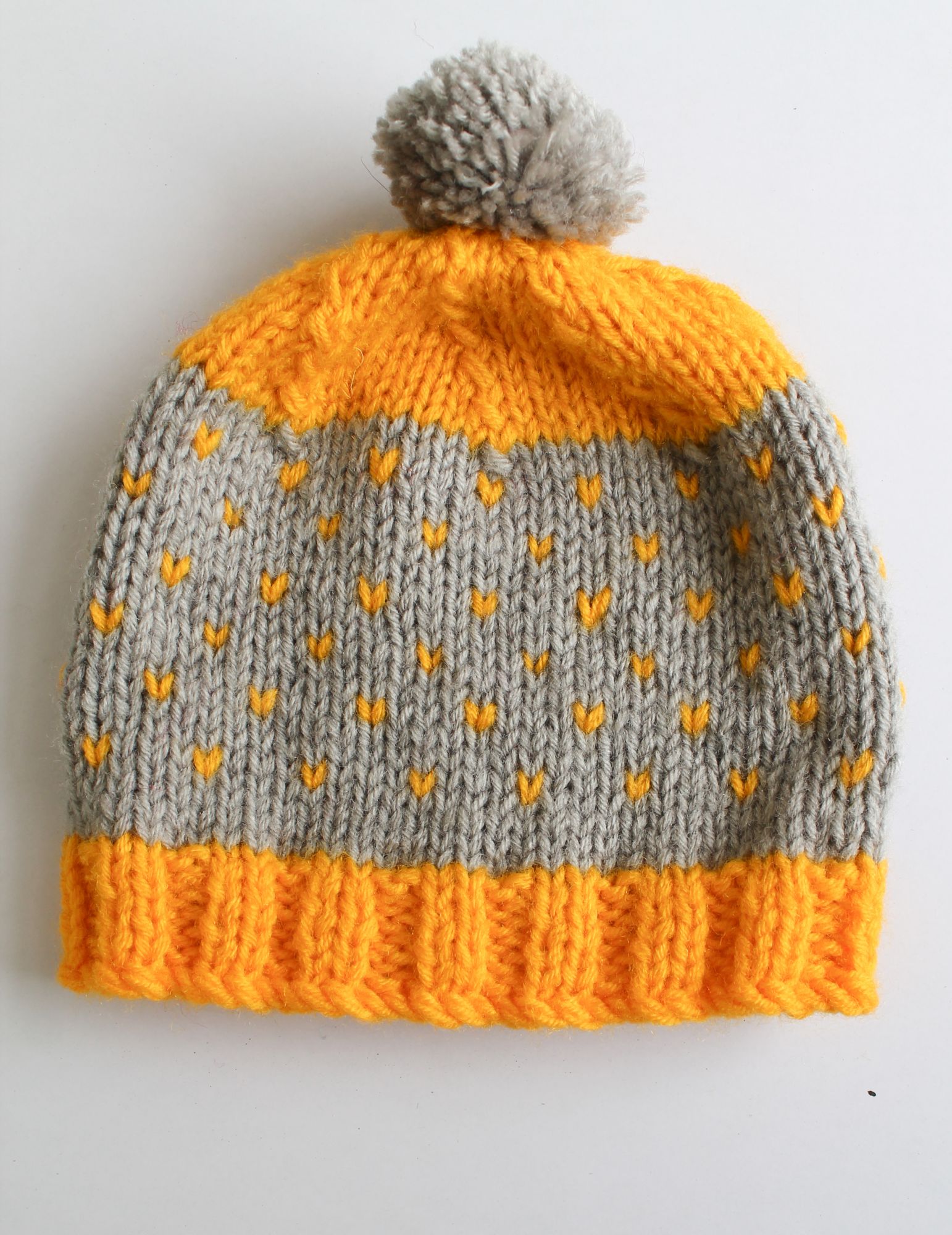 Woonie Handmade Color Block Cap - Grey
