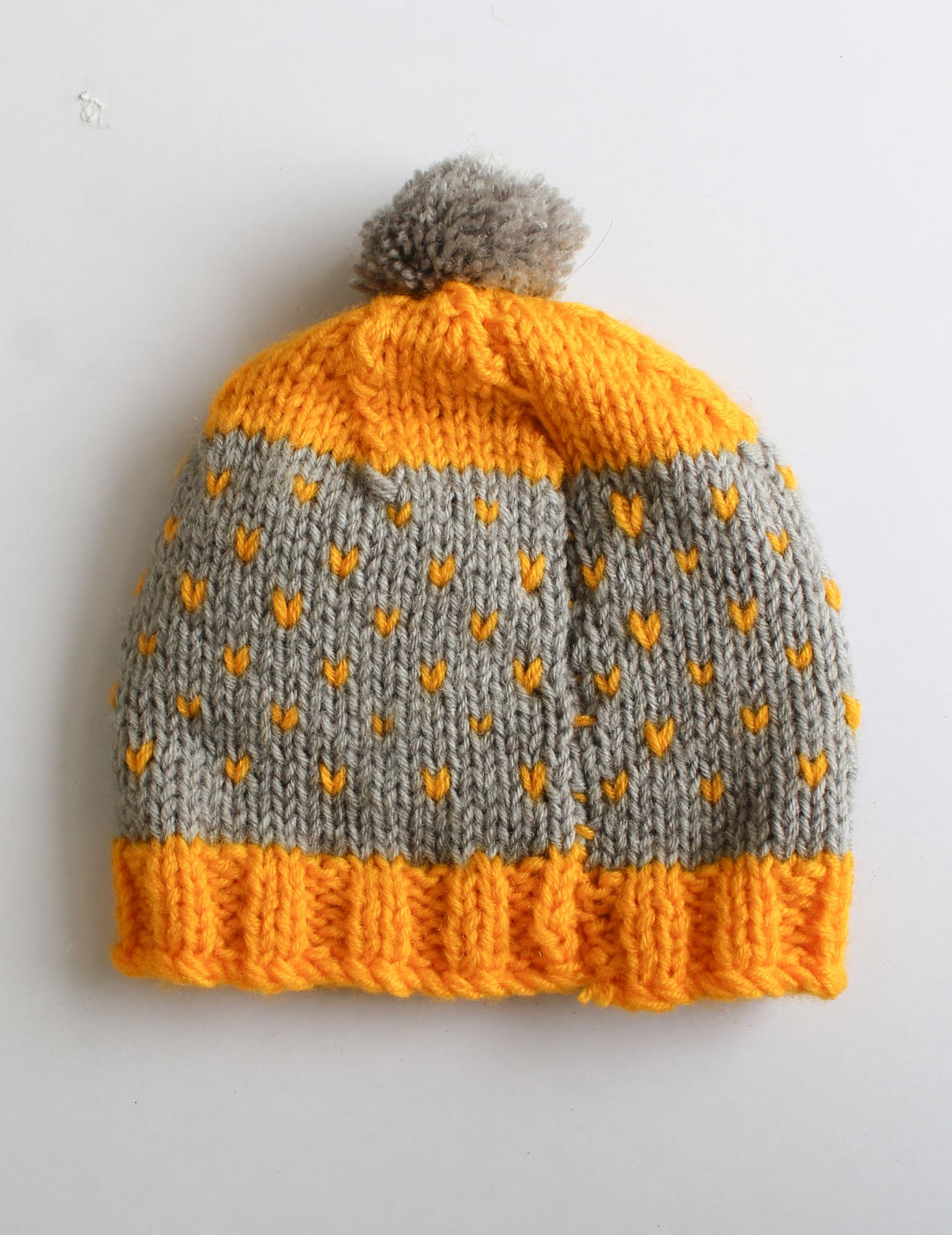 Woonie Handmade Color Block Cap - Grey