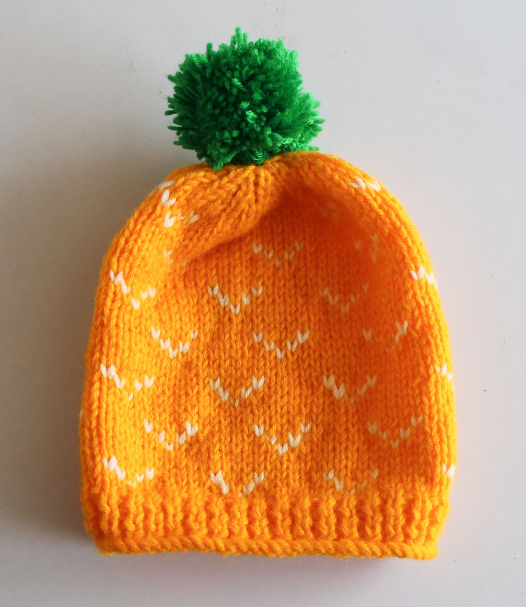 Woonie Handmade Pom Pom Design Cap - Yellow