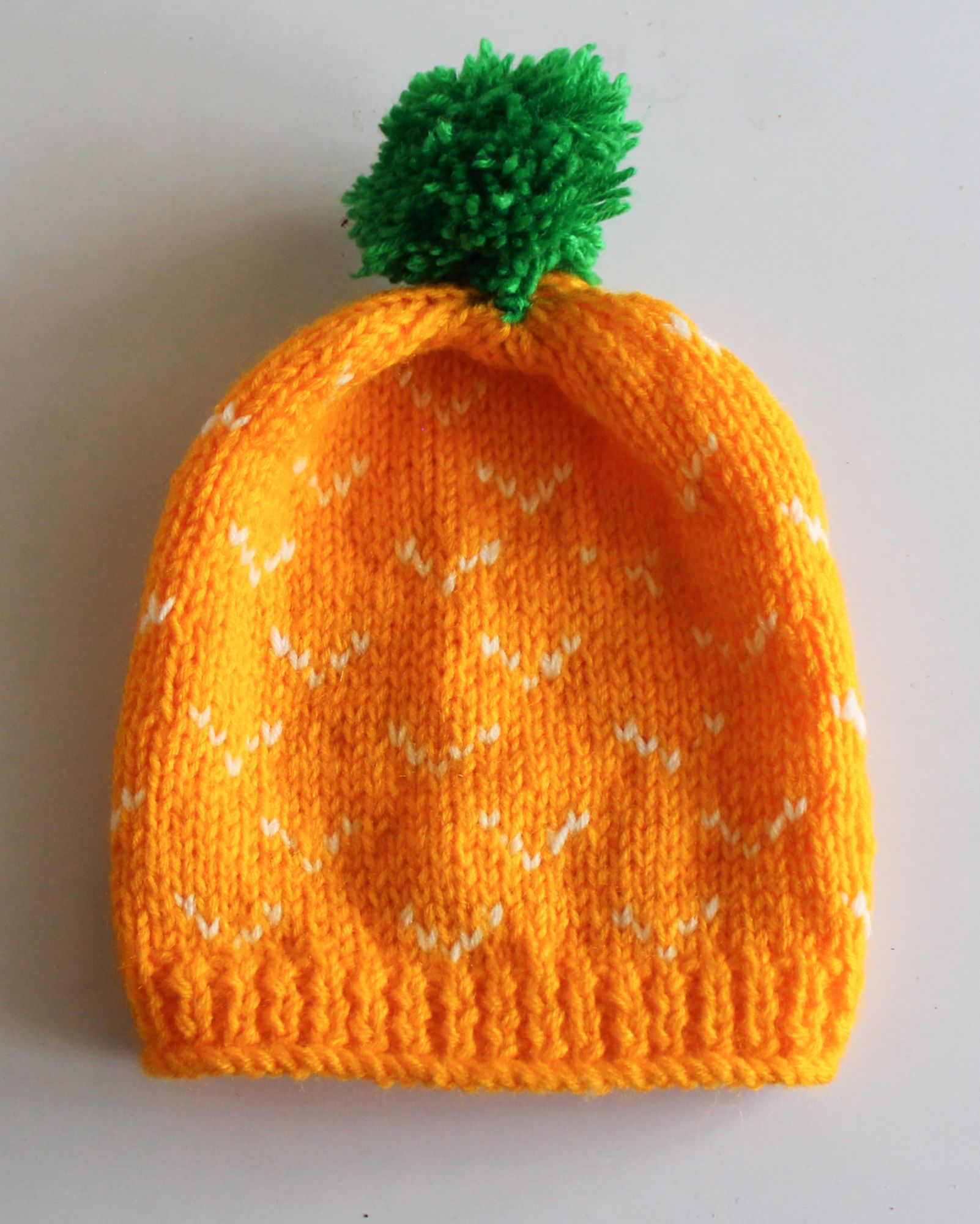 Woonie Handmade Pom Pom Design Cap - Yellow
