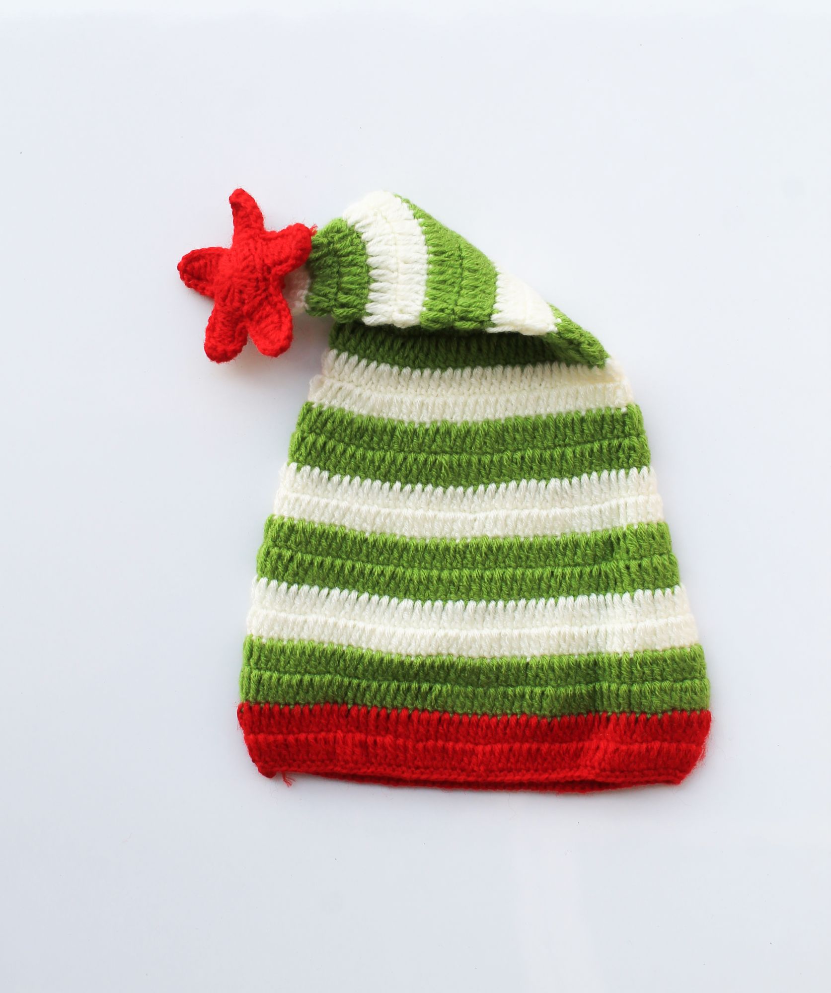 Star Striped Woolen Cap