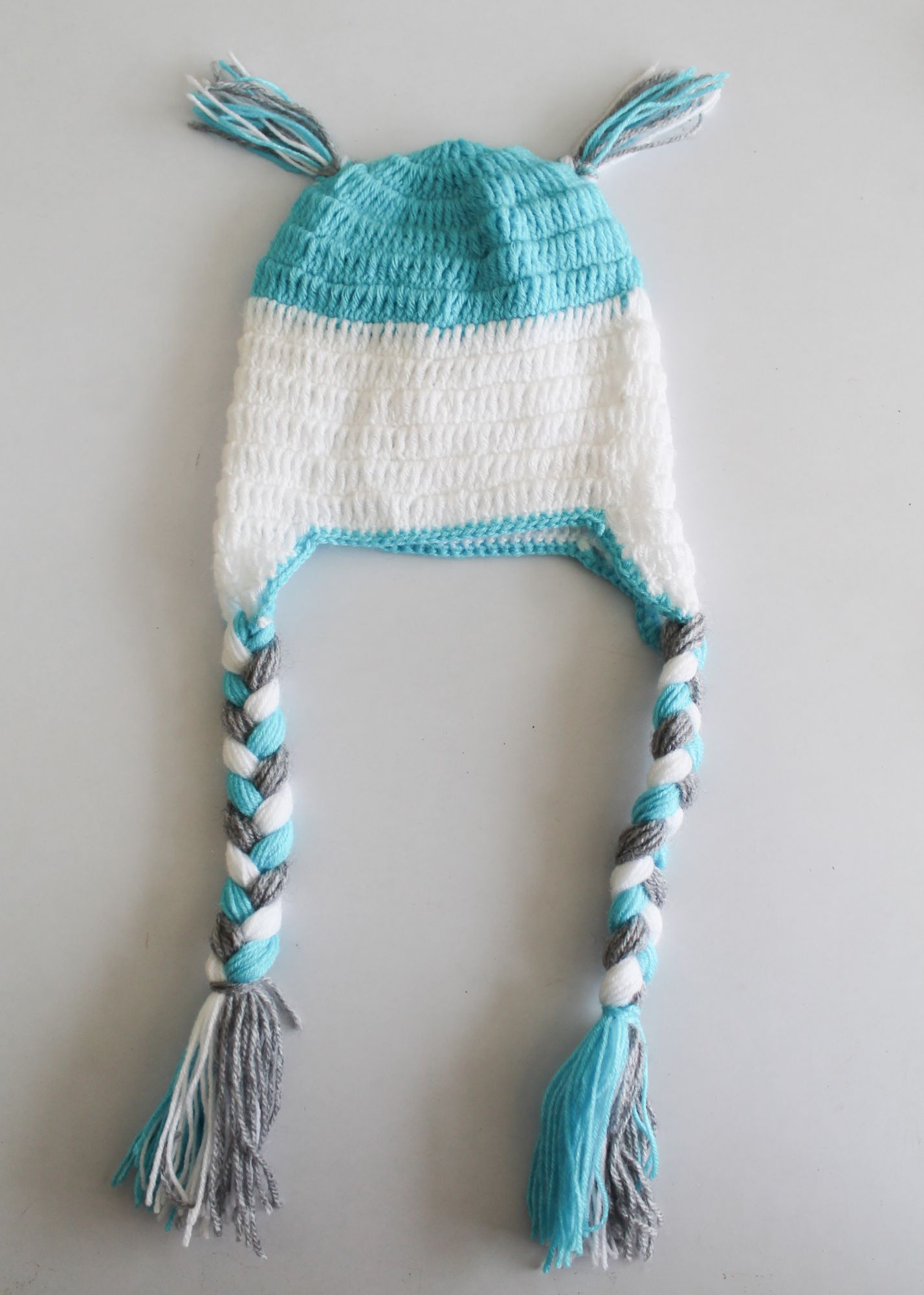 Woonie Handmade Owl Design Cap - Blue