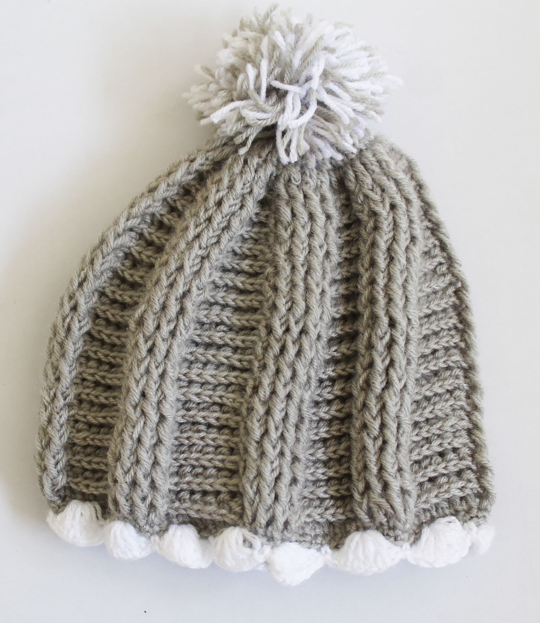 Woonie Handmade Braid Textured Cap - Grey