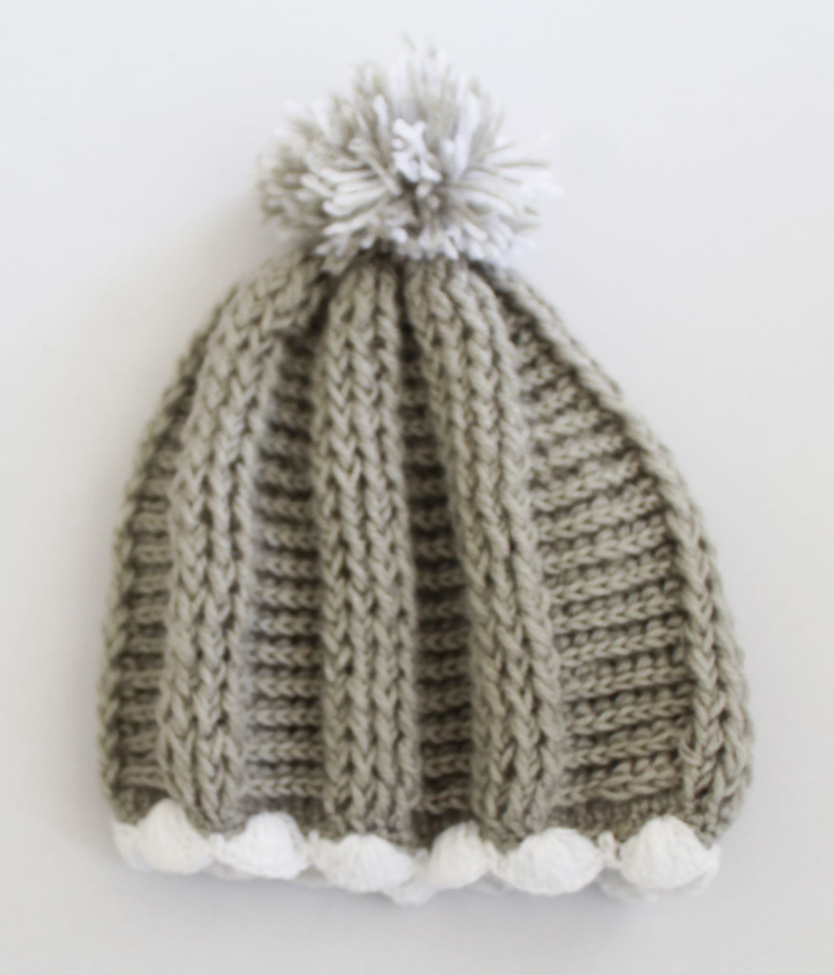 Woonie Handmade Braid Textured Cap - Grey