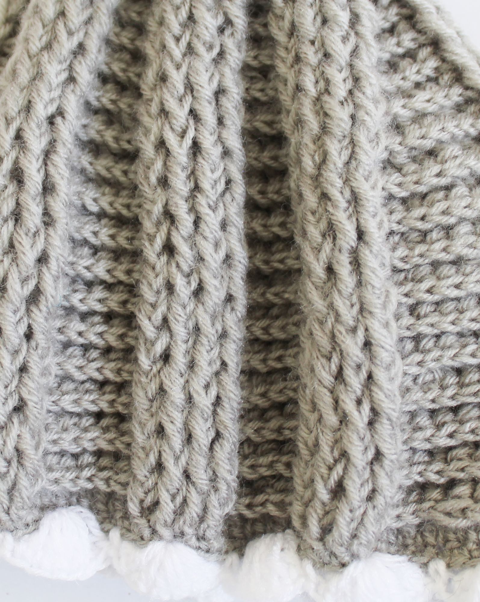 Woonie Handmade Braid Textured Cap - Grey