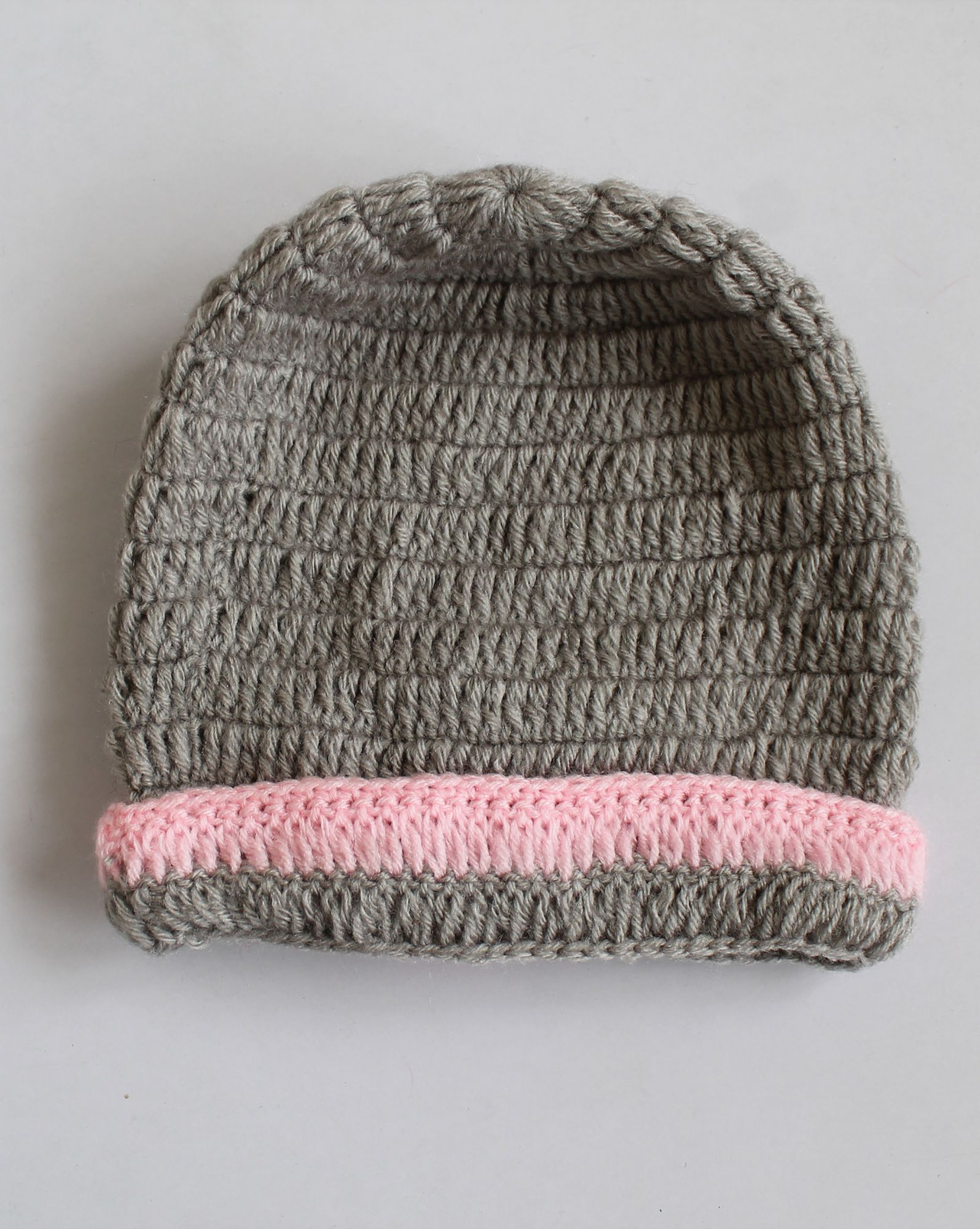 Woonie Handmade Floral Design Cap - Grey