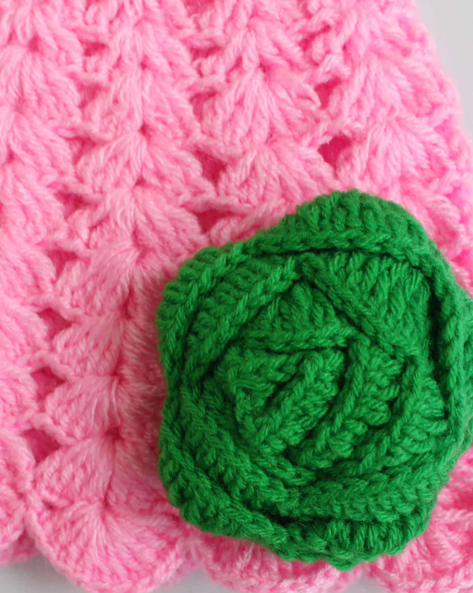 Woonie Handmade Floral Design Cap - Pink