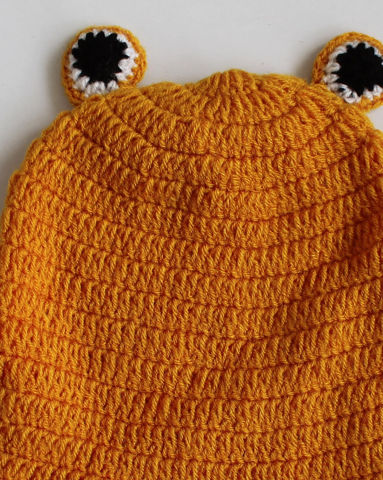 Woonie Handmade Frog Design Cap - Orange
