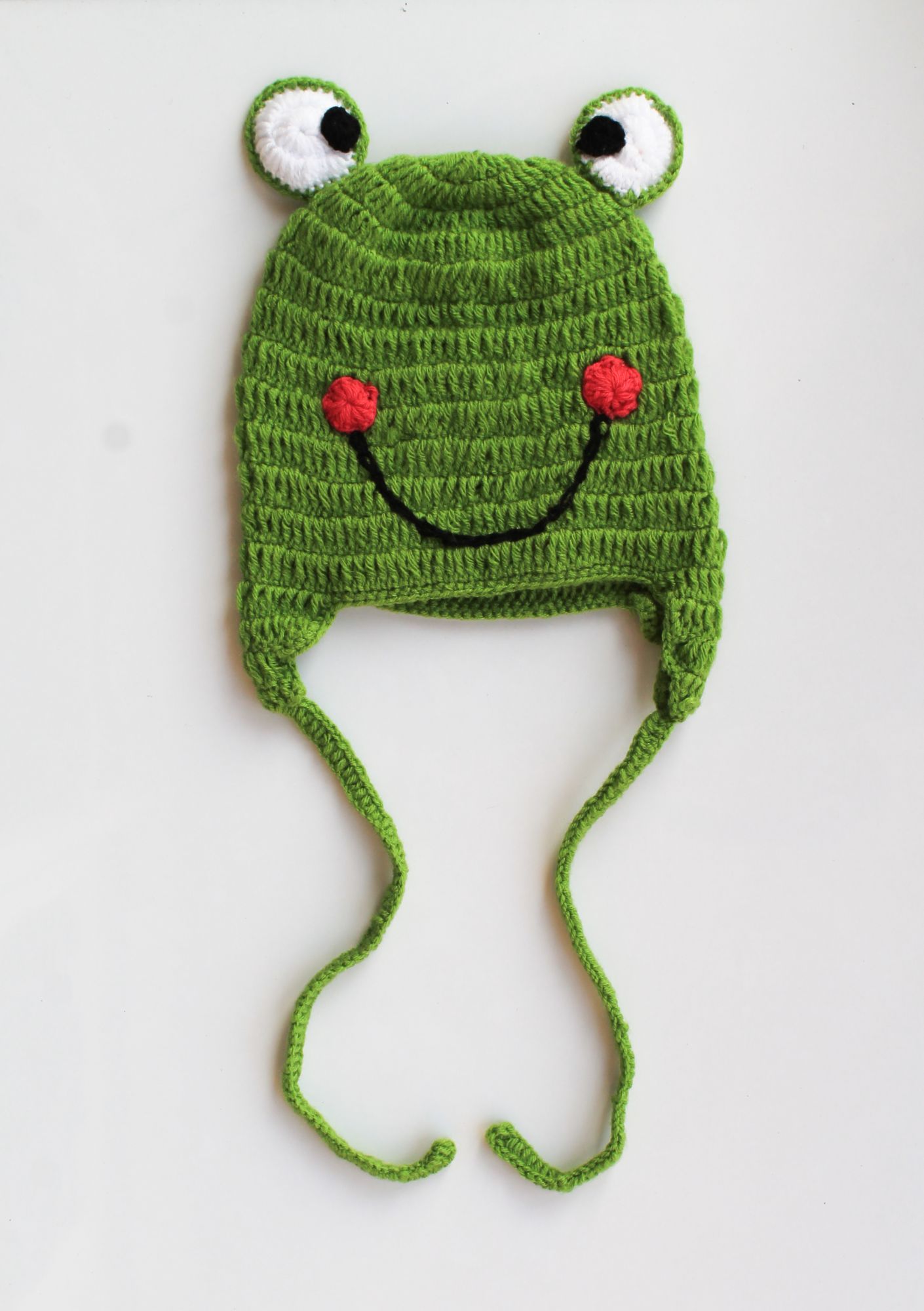 Woonie Pack Of 2 Froggy & Ice Cream Theme Cap - Green & Off White