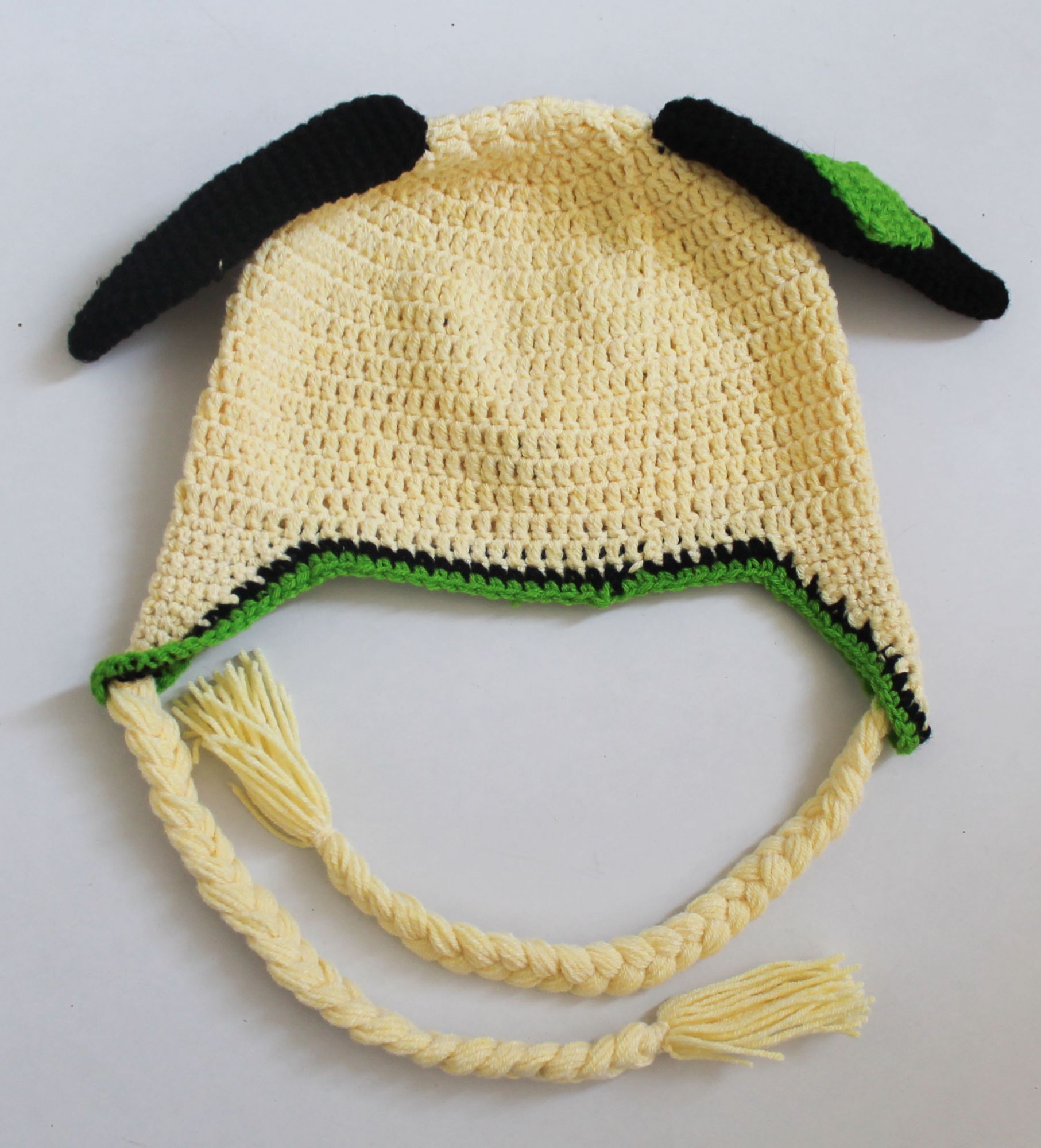 Woonie Handmade Dog Design Cap - Yellow