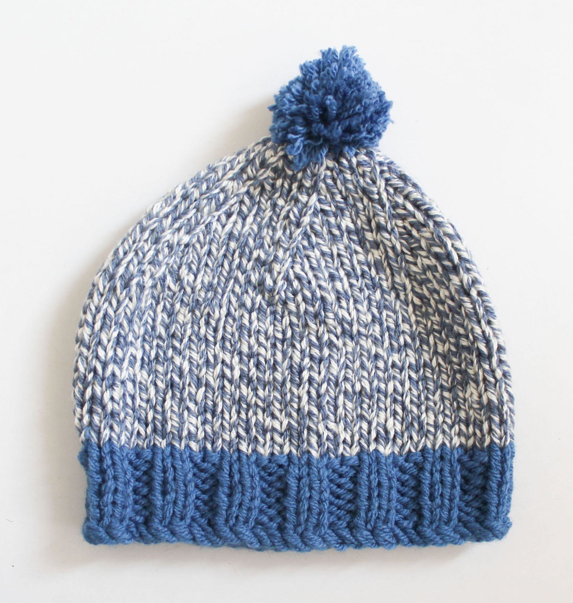 Woonie Handmade Pom Pom Detailing Cap - Blue