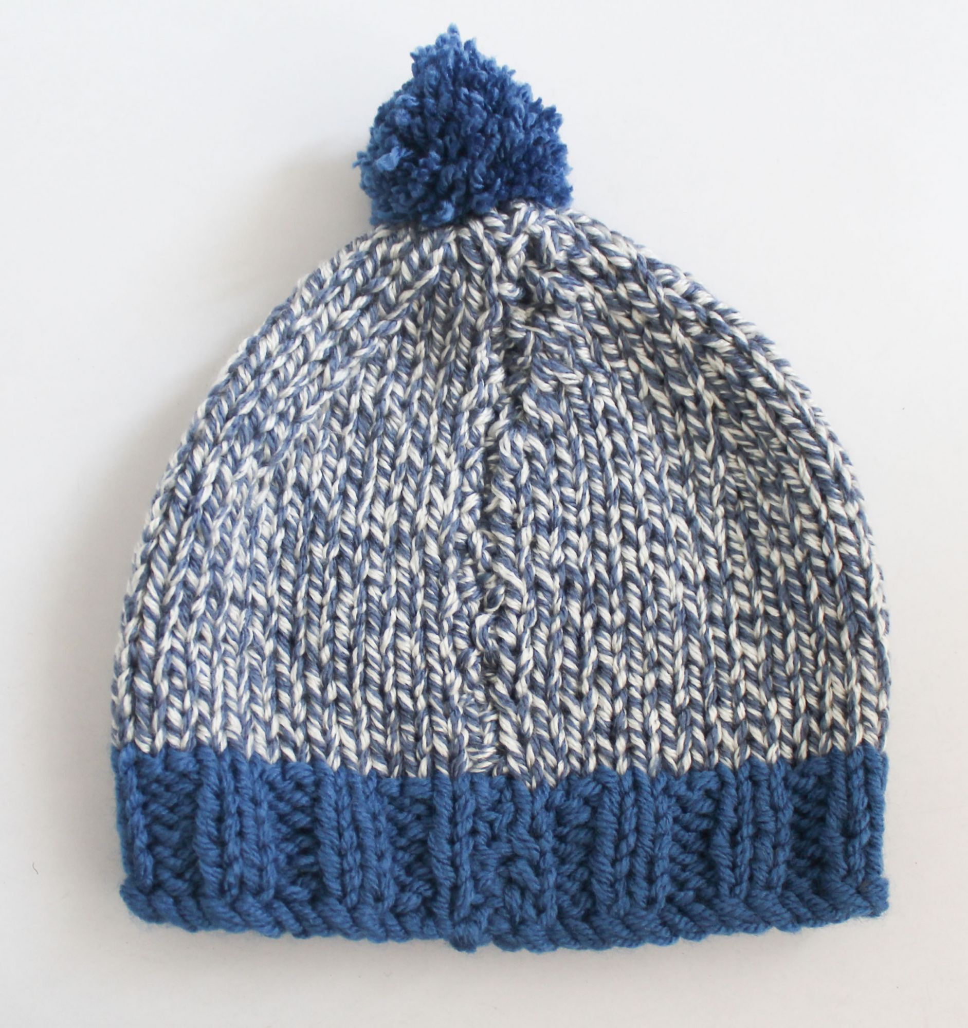 Woonie Handmade Pom Pom Detailing Cap - Blue