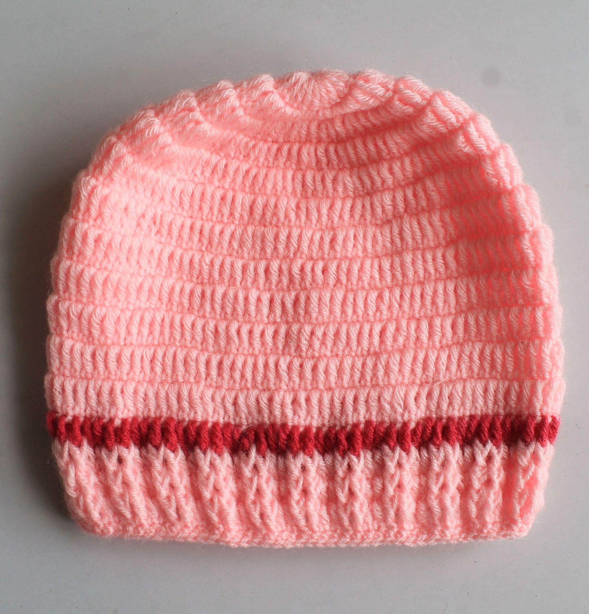 Woonie Handmade Knitted Cap - Pink