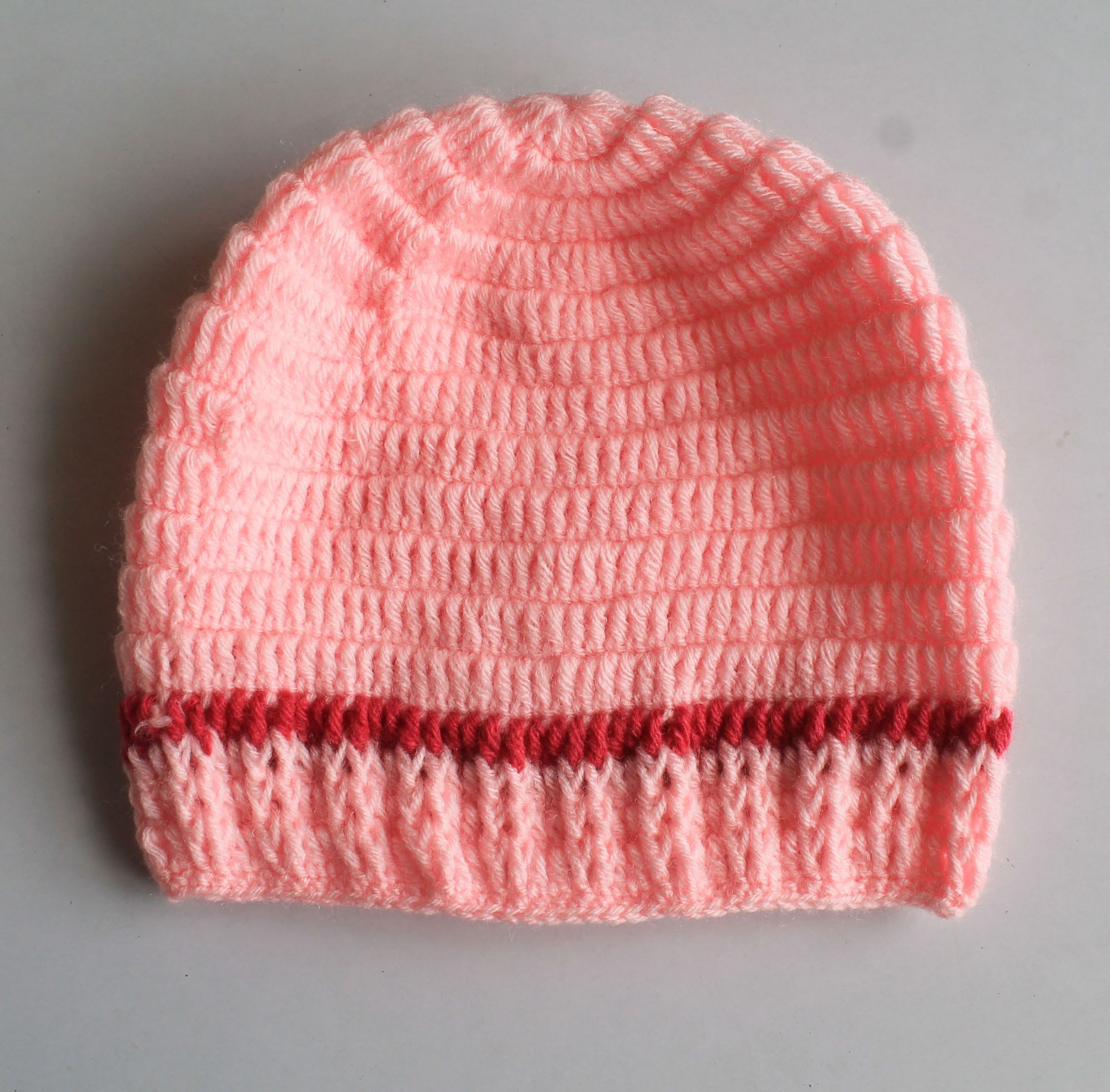 Woonie Handmade Knitted Cap - Pink
