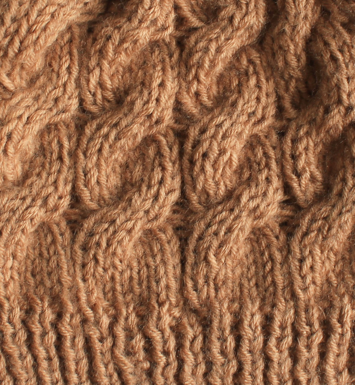Woonie Handmade Pom Pom Detailing Cap - Brown