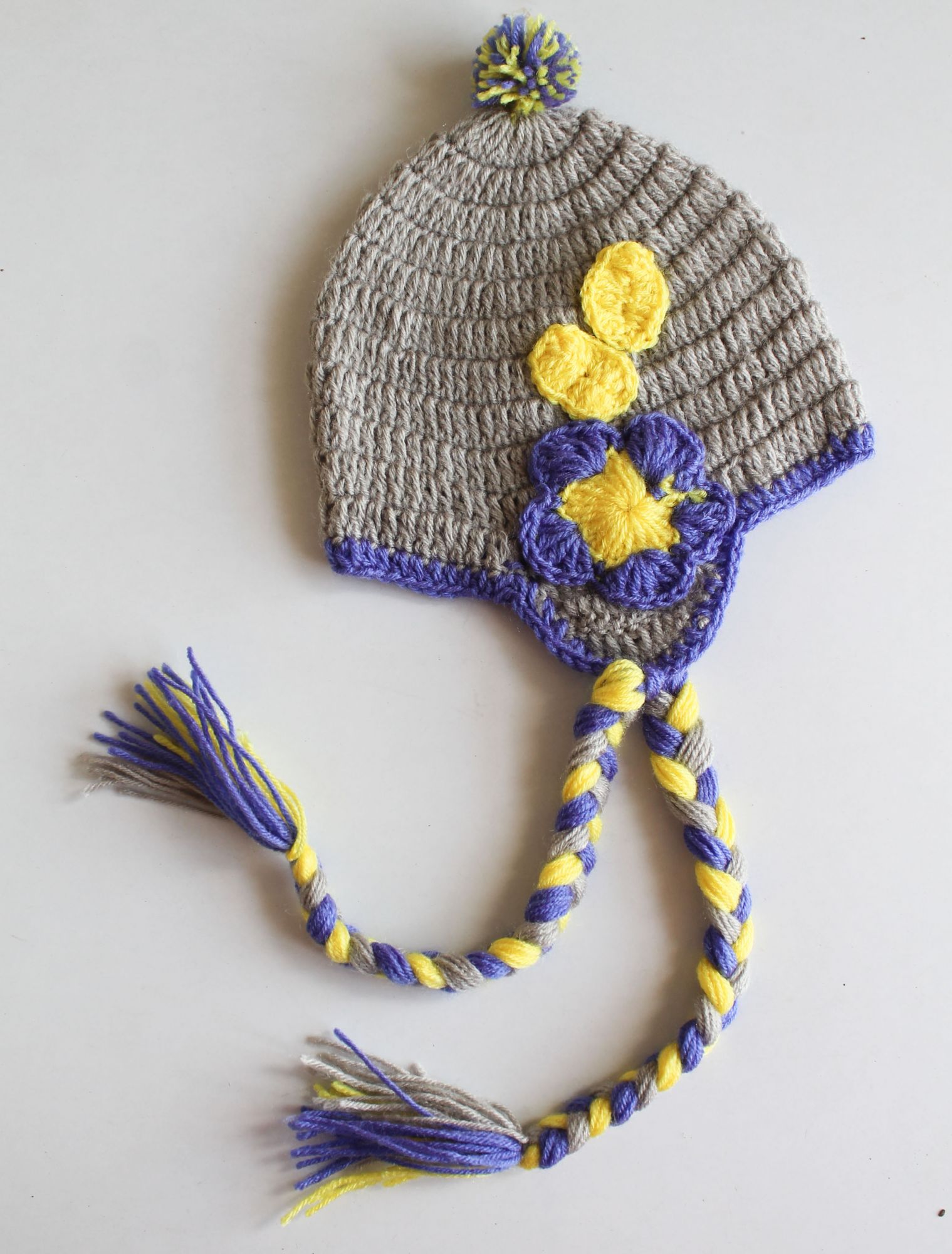 Woonie Handmade Braided Cap - Grey